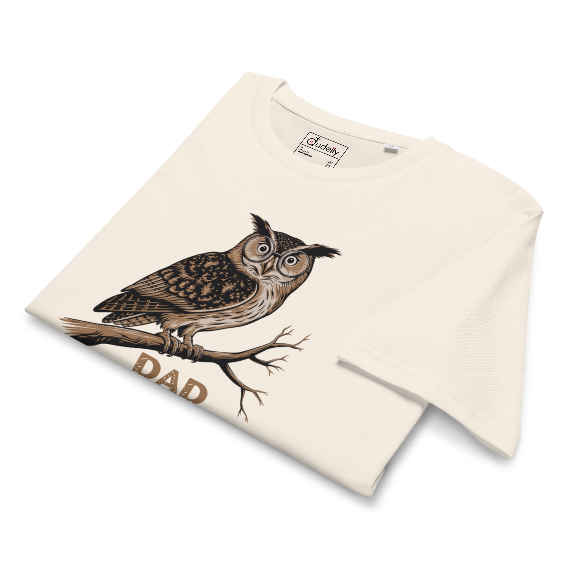 Unisex Organic Mid-Light T-Shirt – Owl Themed Eco-Friendly & Comfortable by Dudeily Dudeily
