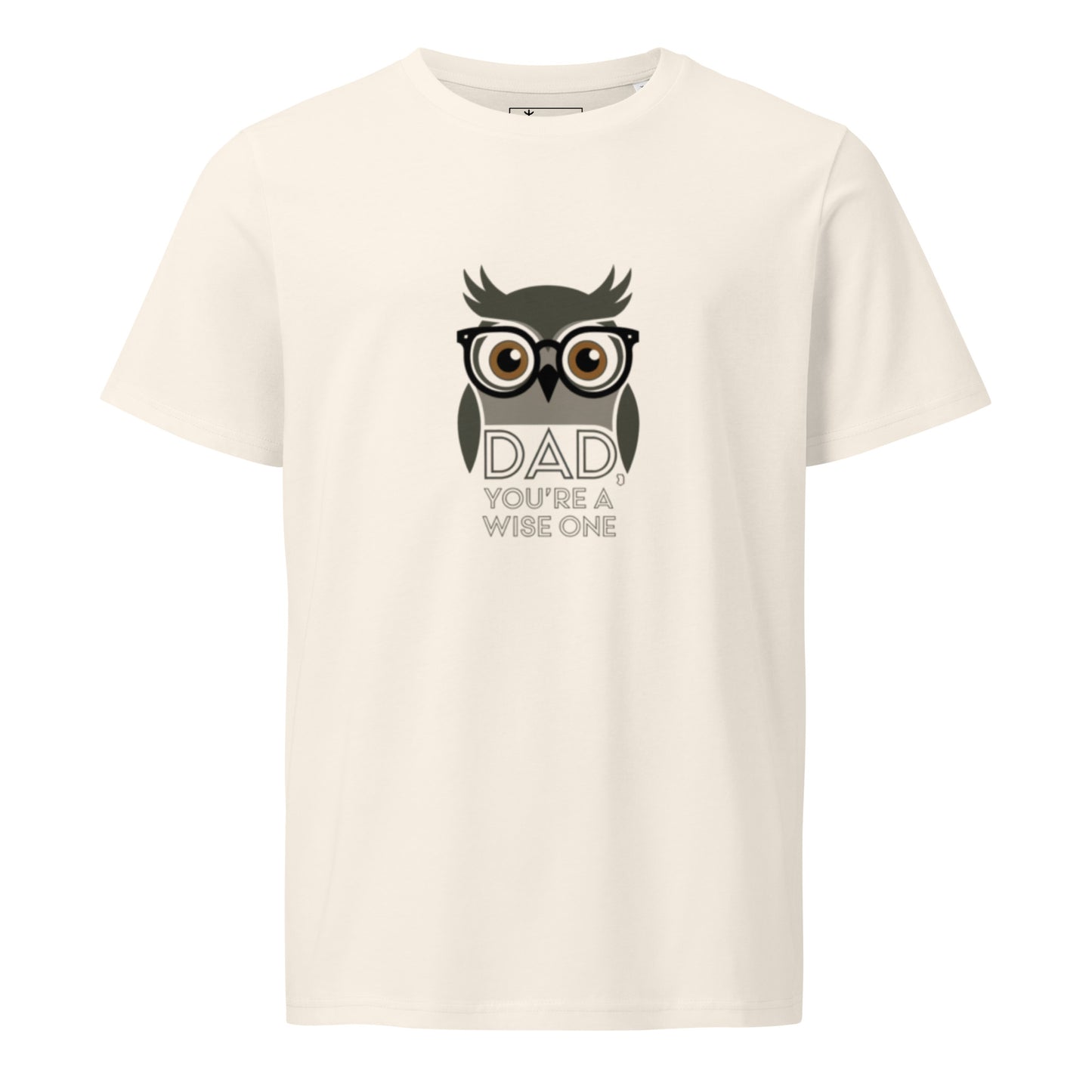 Unisex Organic Mid-Light T-Shirt – Owl Themed Sustainable Fashion for Father's Day by Dudeily Dudeily