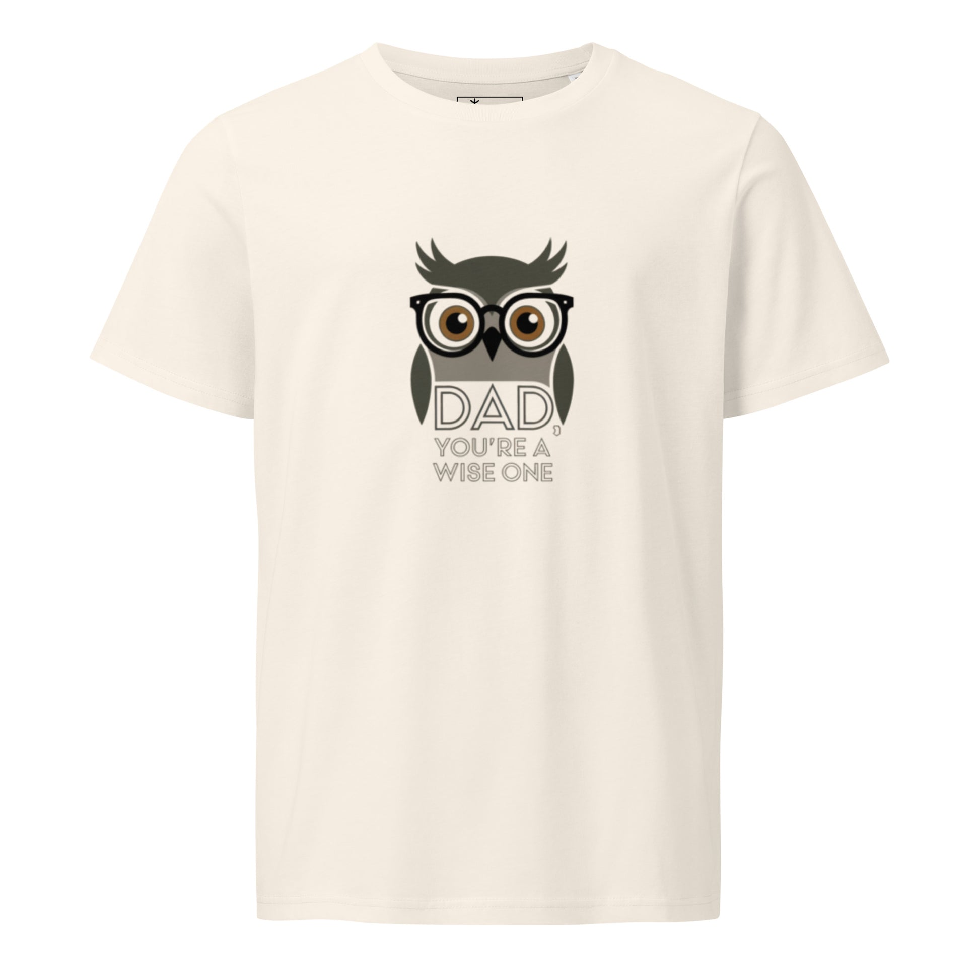 Unisex Organic Mid-Light T-Shirt – Owl Themed Sustainable Fashion for Father's Day by Dudeily Dudeily