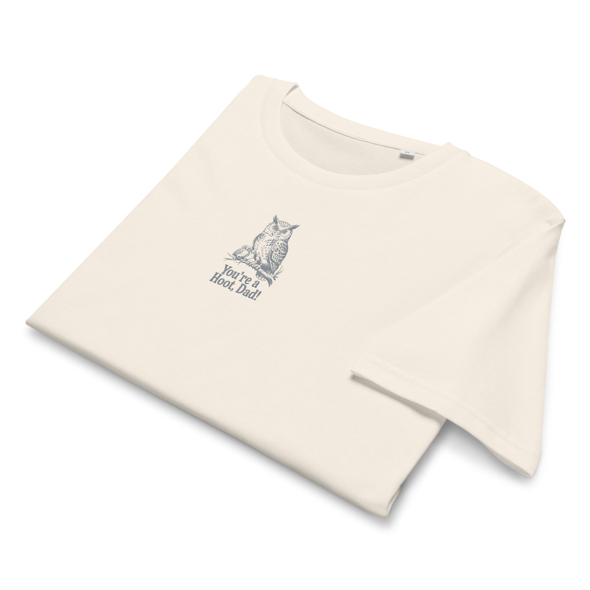 Owl-Themed Unisex Organic Mid-Light T-Shirt | Sustainable & Eco-Friendly Father's Day Gift" Dudeily