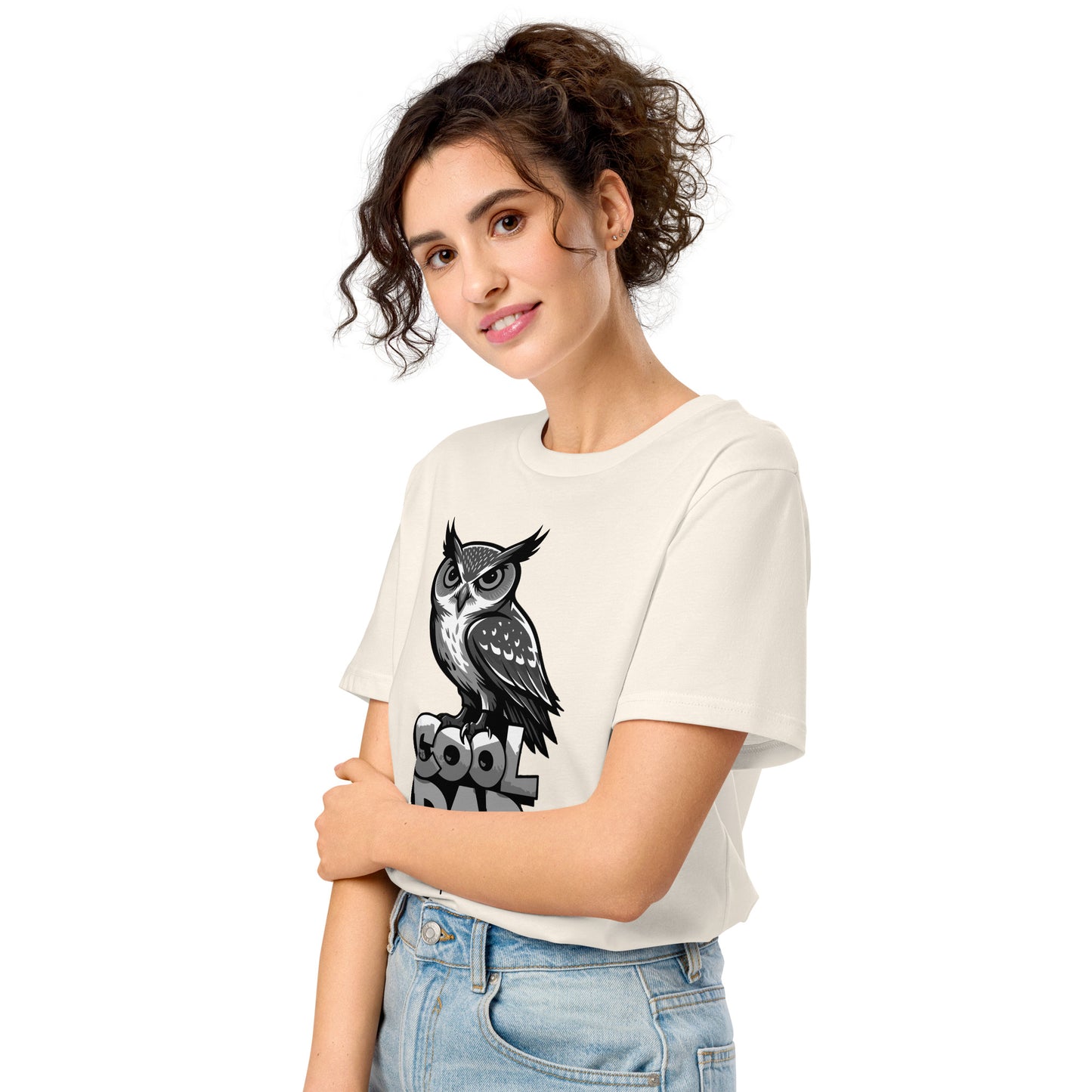 Unisex Organic Mid-Light T-Shirt – Sustainable Father’s Day Gift for Nature & Owl Lovers | Dudeily Dudeily