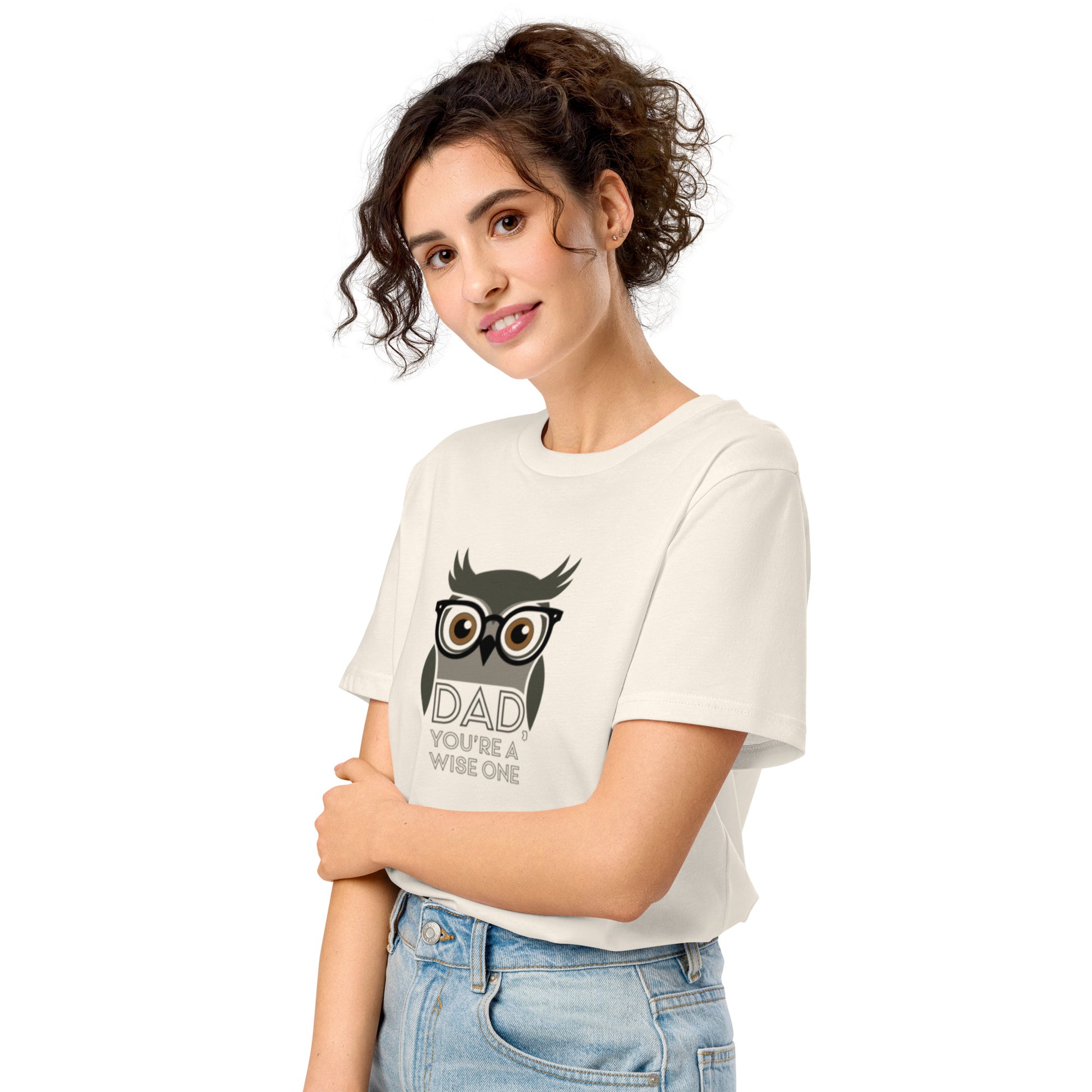 Unisex Organic Mid-Light T-Shirt –Owl Themed Sustainable Fashion by Dudeily Dudeily