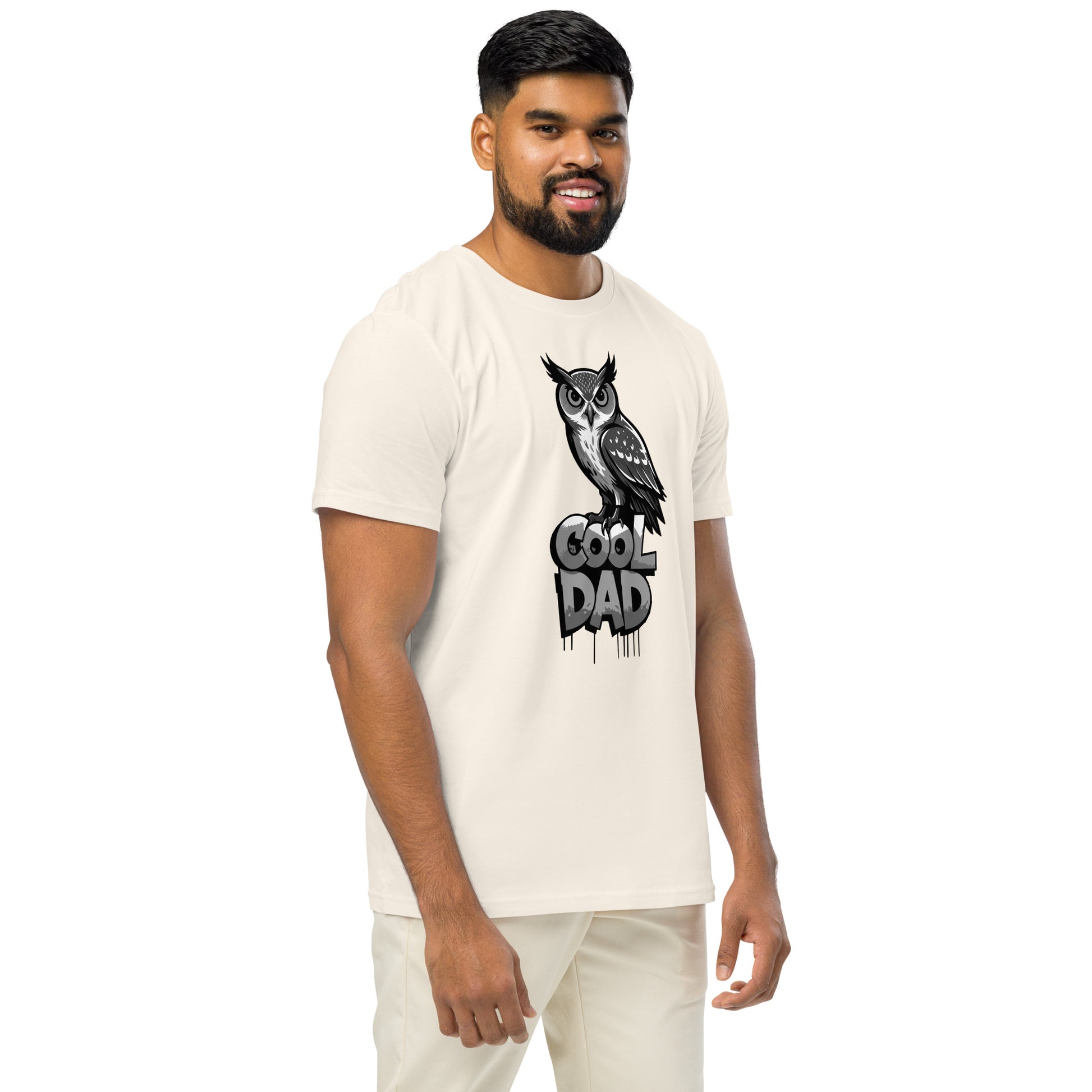 Unisex Organic Mid-Light T-Shirt – Sustainable Father’s Day Gift for Nature & Owl Lovers | Dudeily Dudeily