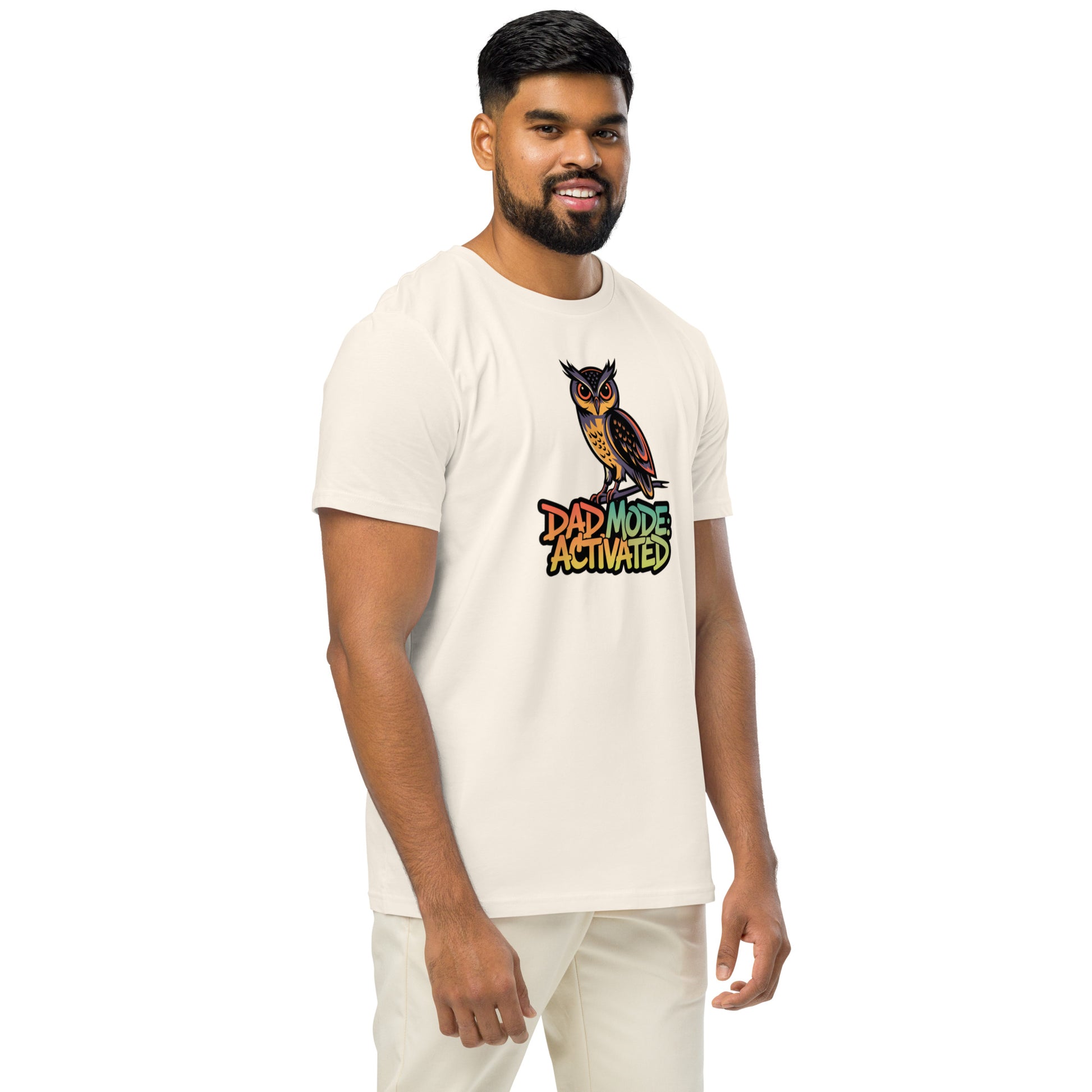 Unisex Organic Mid-Light T-Shirt: Owl Themed Sustainable Fashion Dudeily