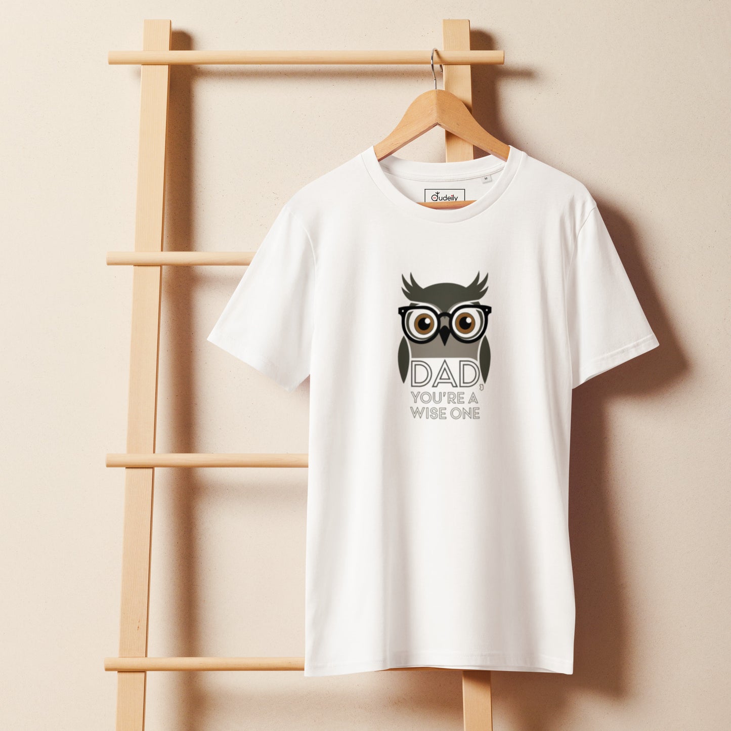 Unisex Organic Mid-Light T-Shirt –Owl Themed Sustainable Fashion by Dudeily Dudeily