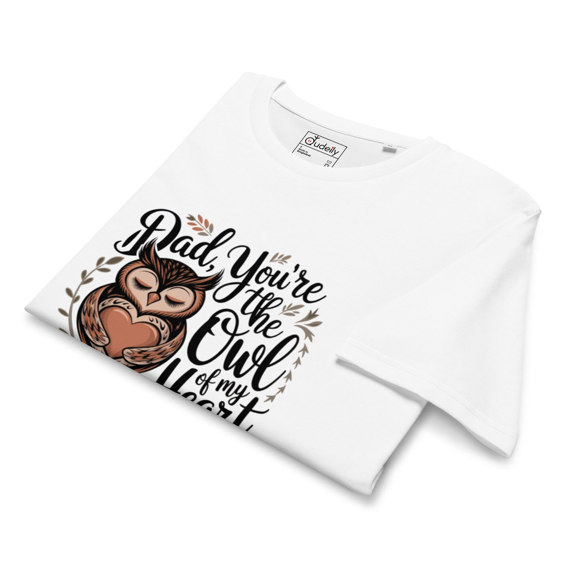 Unisex Organic Mid-Light T-Shirt – Owl-Themed Sustainable Fashion for Father's Day T-Shirt Dudeily