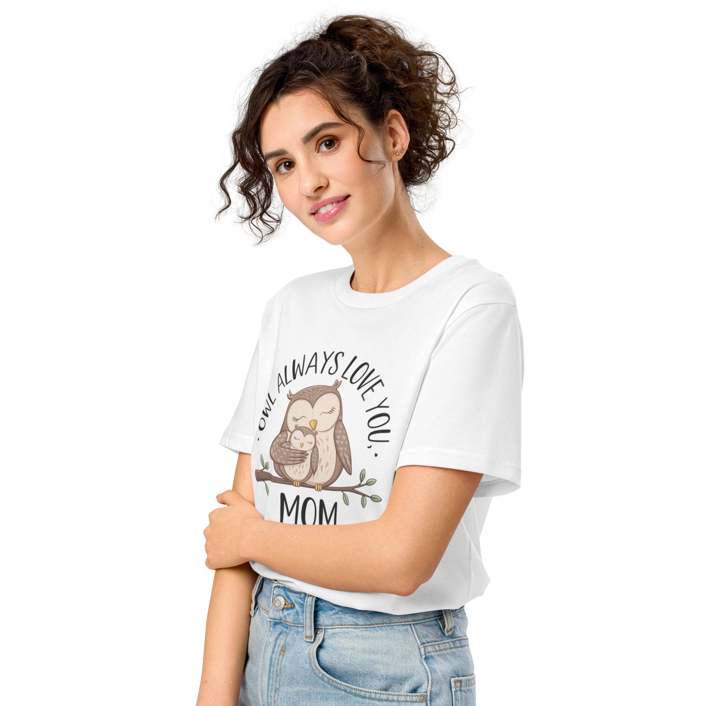 Unisex Organic Mid-Light T-Shirt – Sustainable fashion Owl Graphic Tee Dudeily