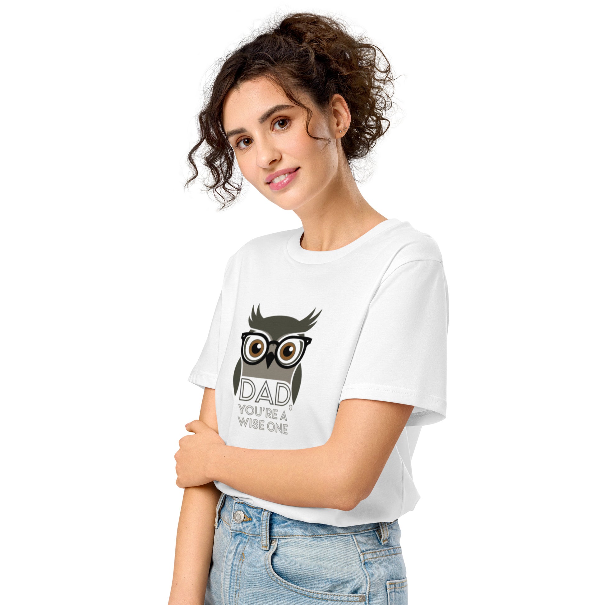 Unisex Organic Mid-Light T-Shirt –Owl Themed Sustainable Fashion by Dudeily Dudeily