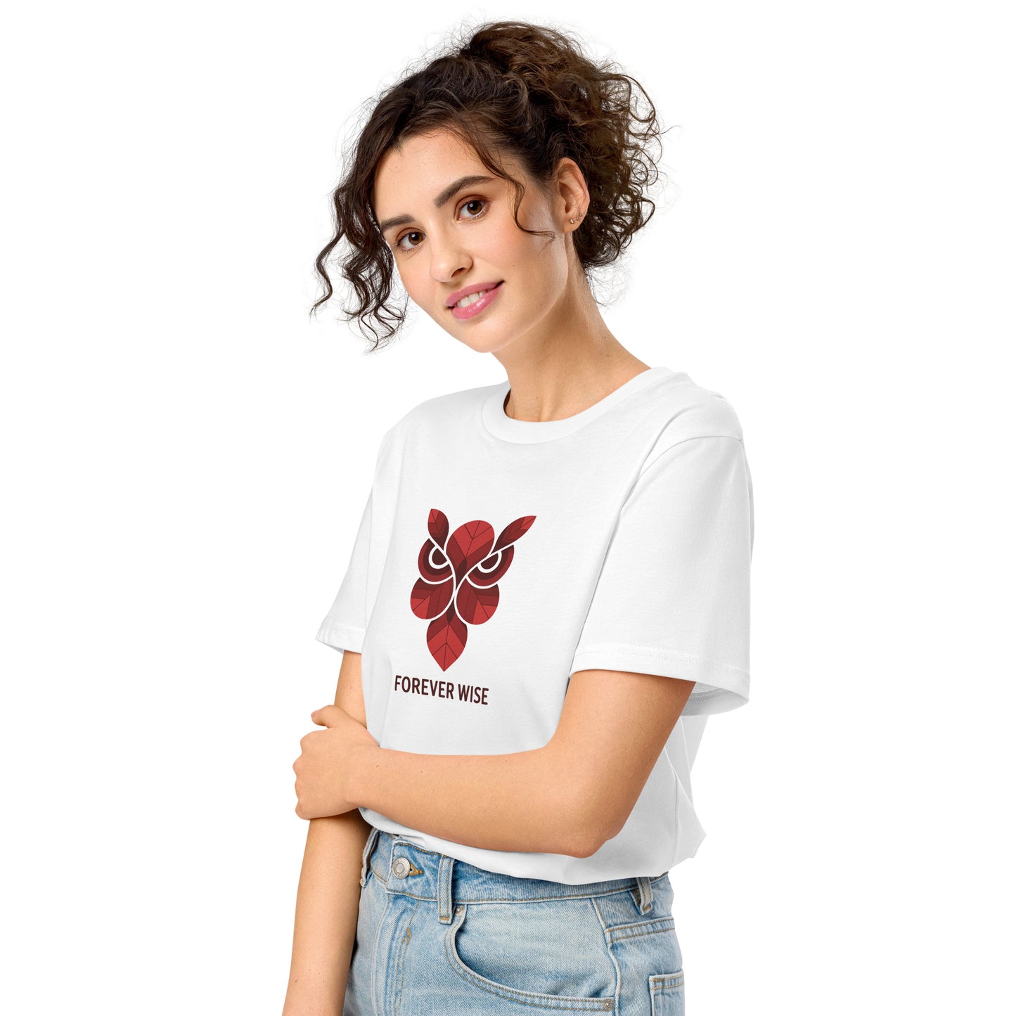 Unisex Organic Mid-Light T-Shirt: 'Forever Wise' | Eco-Friendly Owl Apparel USA Dudeily