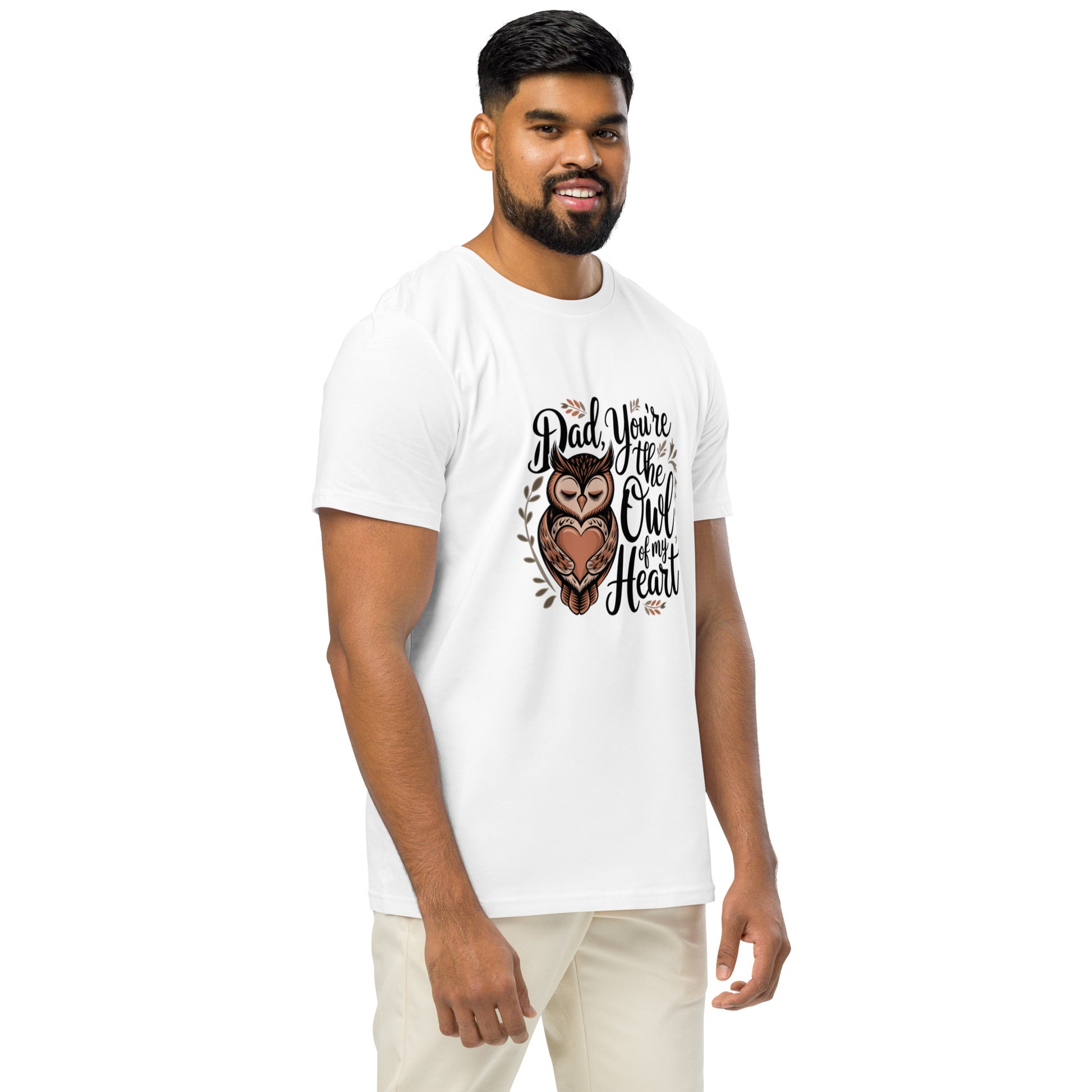 Unisex Organic Mid-Light T-Shirt – Owl-Themed Sustainable Fashion for Father's Day T-Shirt Dudeily