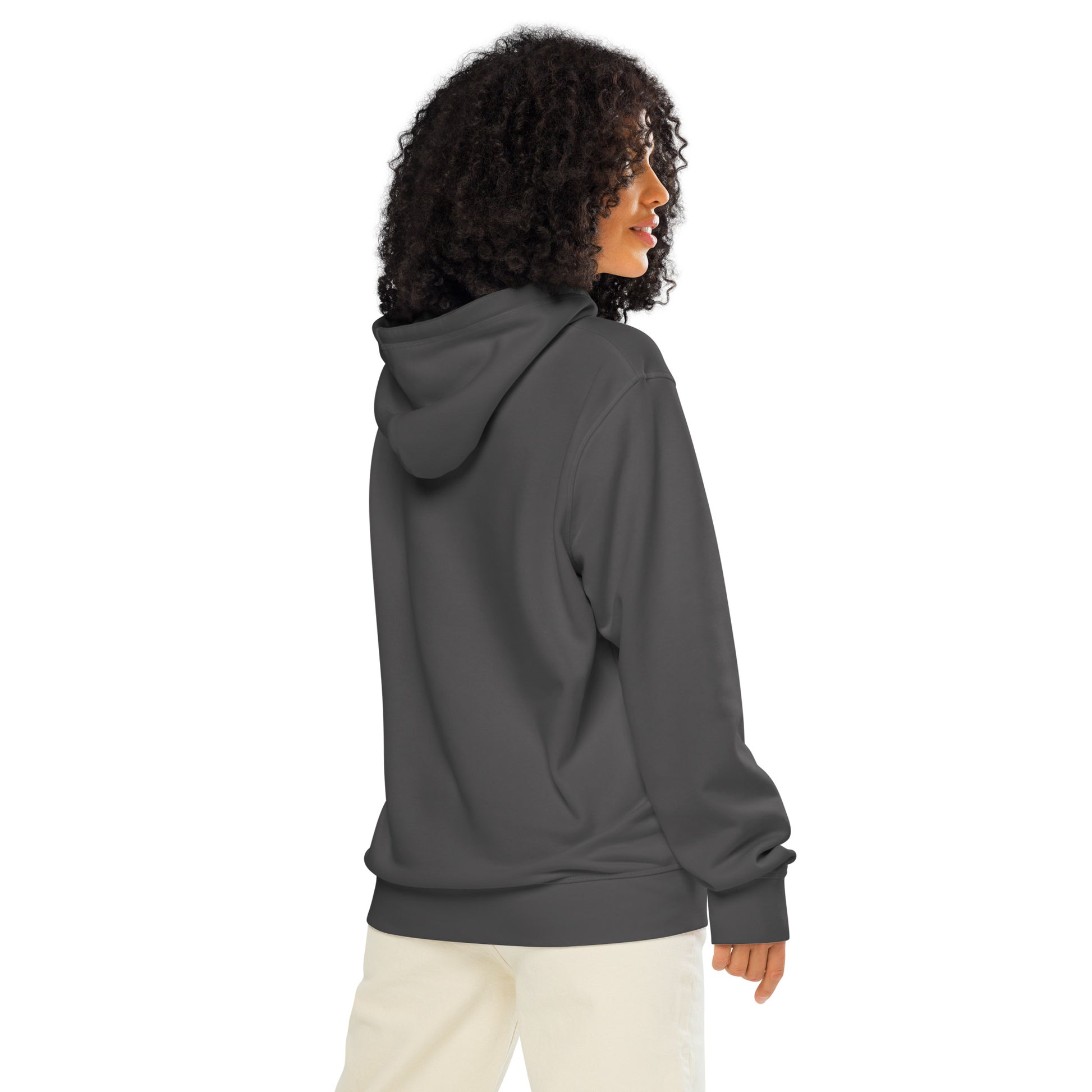 Unisex Organic Mid-Weight Hoodie "Rooted In Renewal" – Owl Print Sustainable Fashion Dudeily