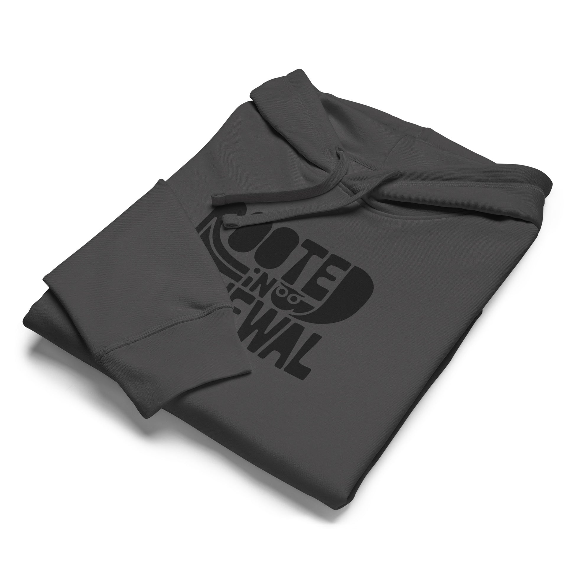 “Rooted In Renewal” Unisex Organic Mid-Weight Hoodie – Owl Print Sustainable Fashion Dudeily