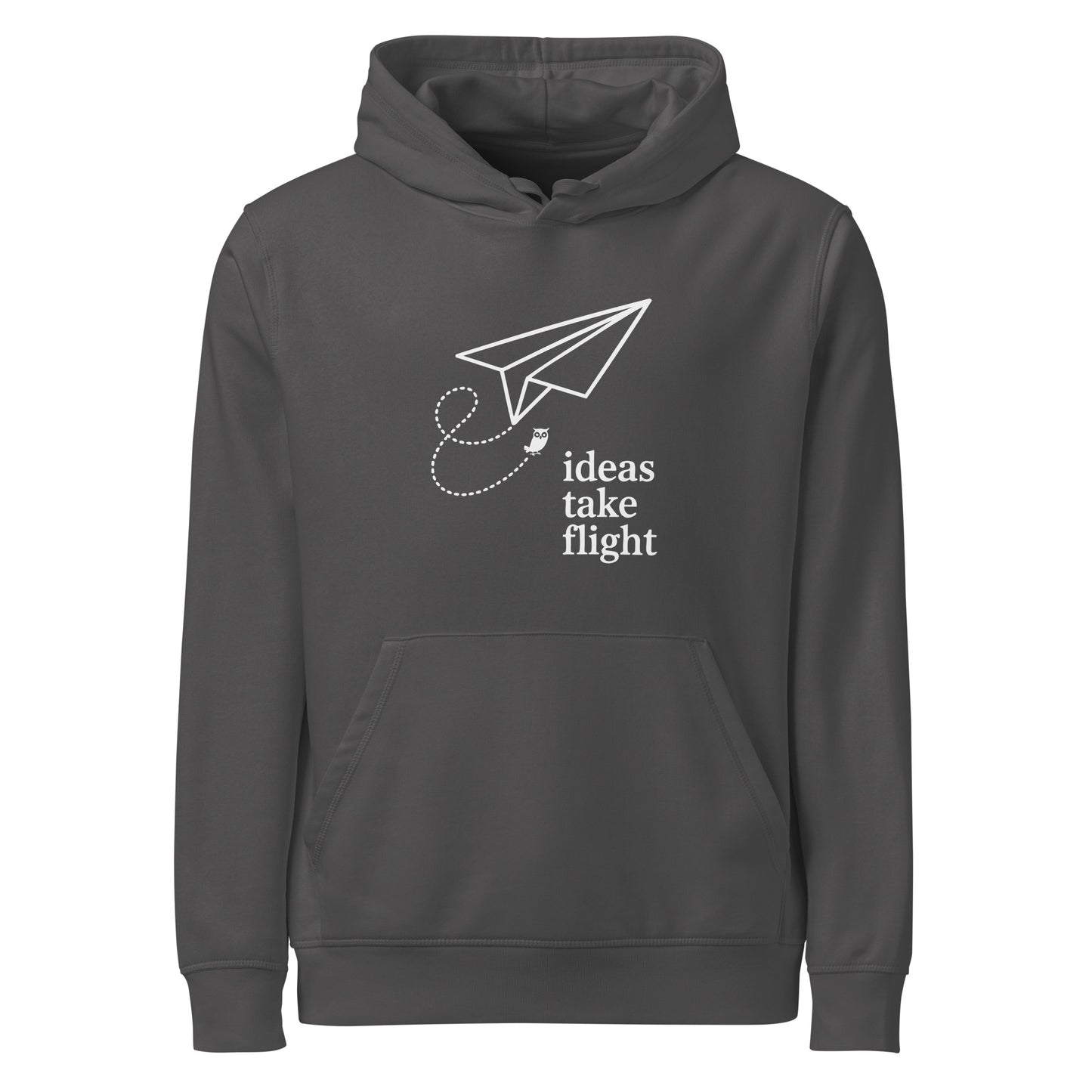 Unisex organic mid-weight hoodie Anthracite Dudeily