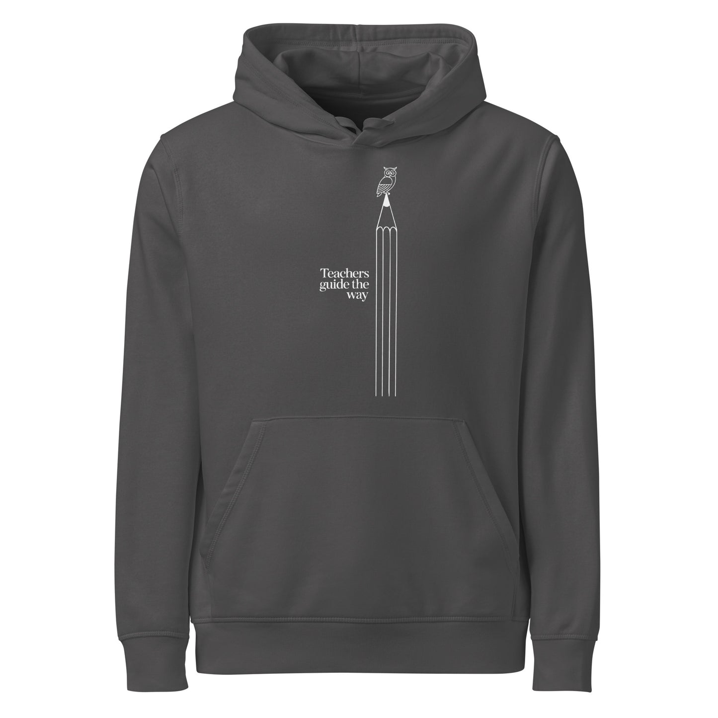 Unisex organic mid-weight hoodie Anthracite Dudeily