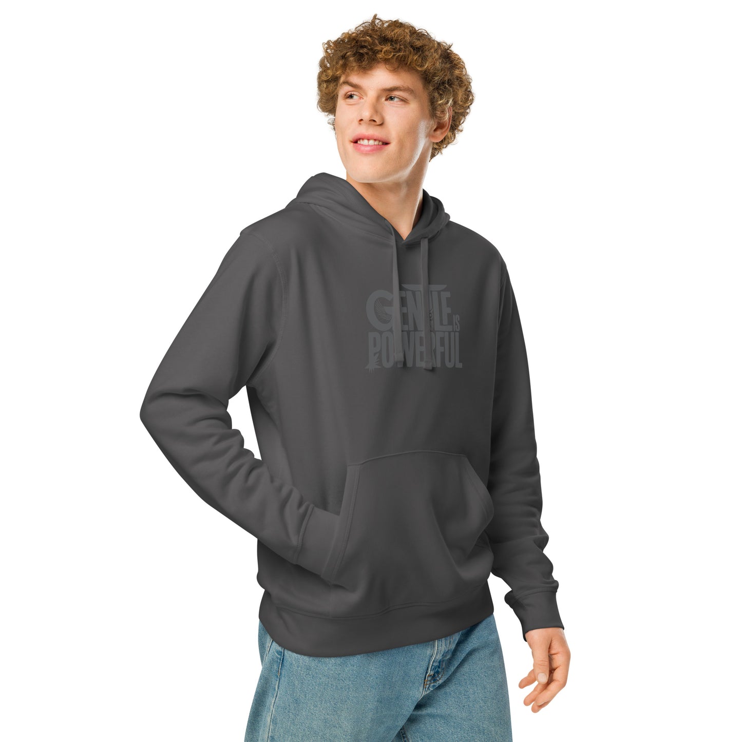Unisex Organic Mid-Weight Hoodie "Rooted In Renewal" – Owl Print Sustainable Fashion Dudeily