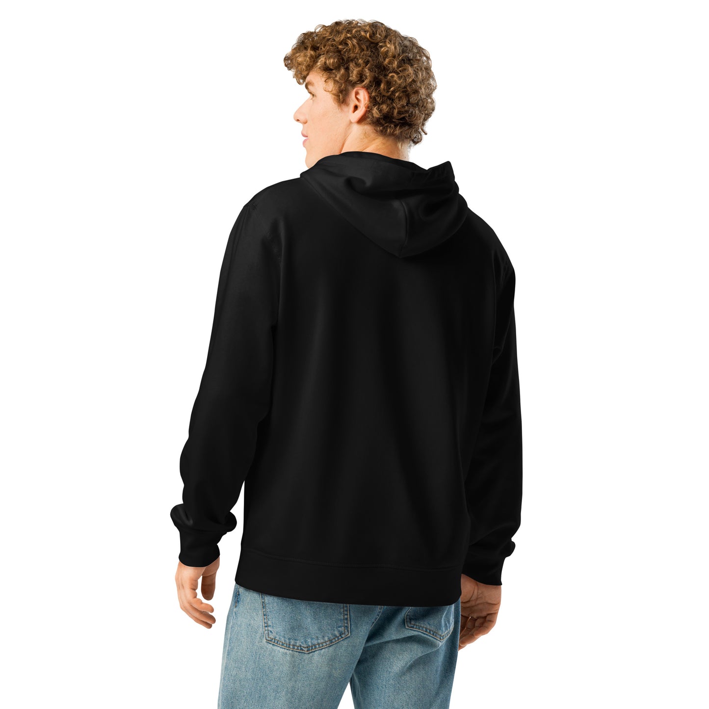 Unisex Organic Mid-Weight Hoodie "Awaken Gently" – Embroidered Eco-Friendly Owl Clothing Dudeily