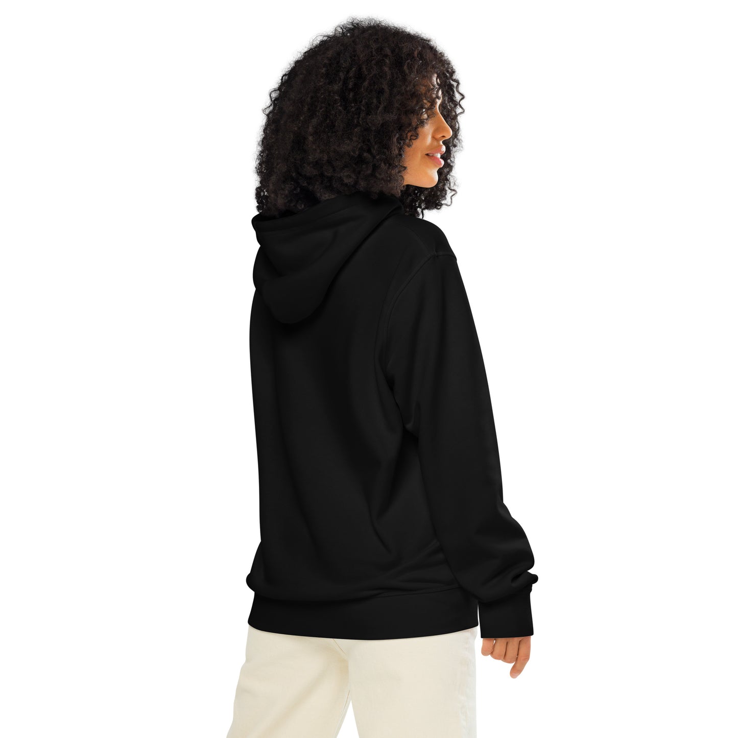“Rooted In Renewal” Unisex Organic Mid-Weight Hoodie – Owl Print Sustainable Fashion Dudeily