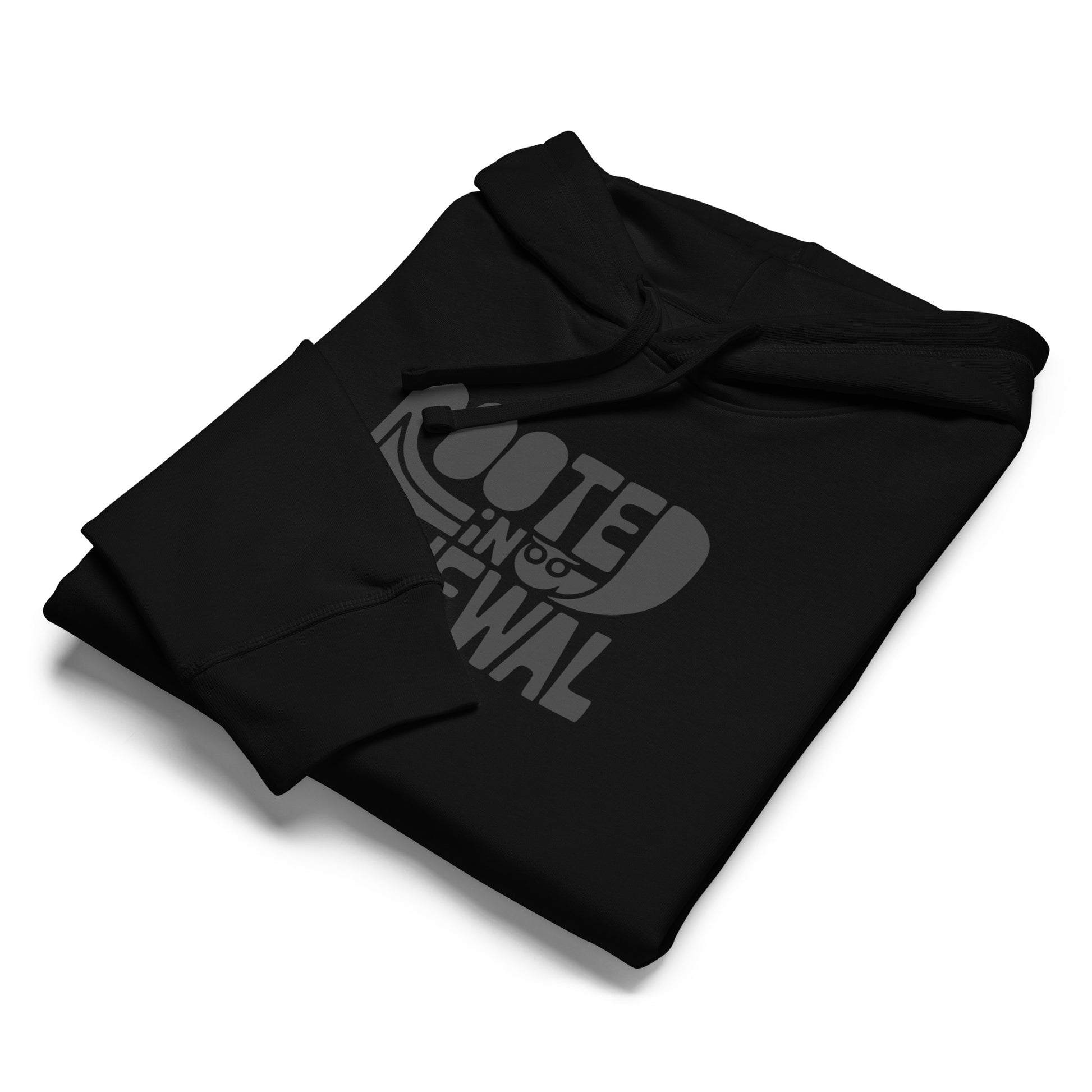“Rooted In Renewal” Unisex Organic Mid-Weight Hoodie – Owl Print Sustainable Fashion Dudeily