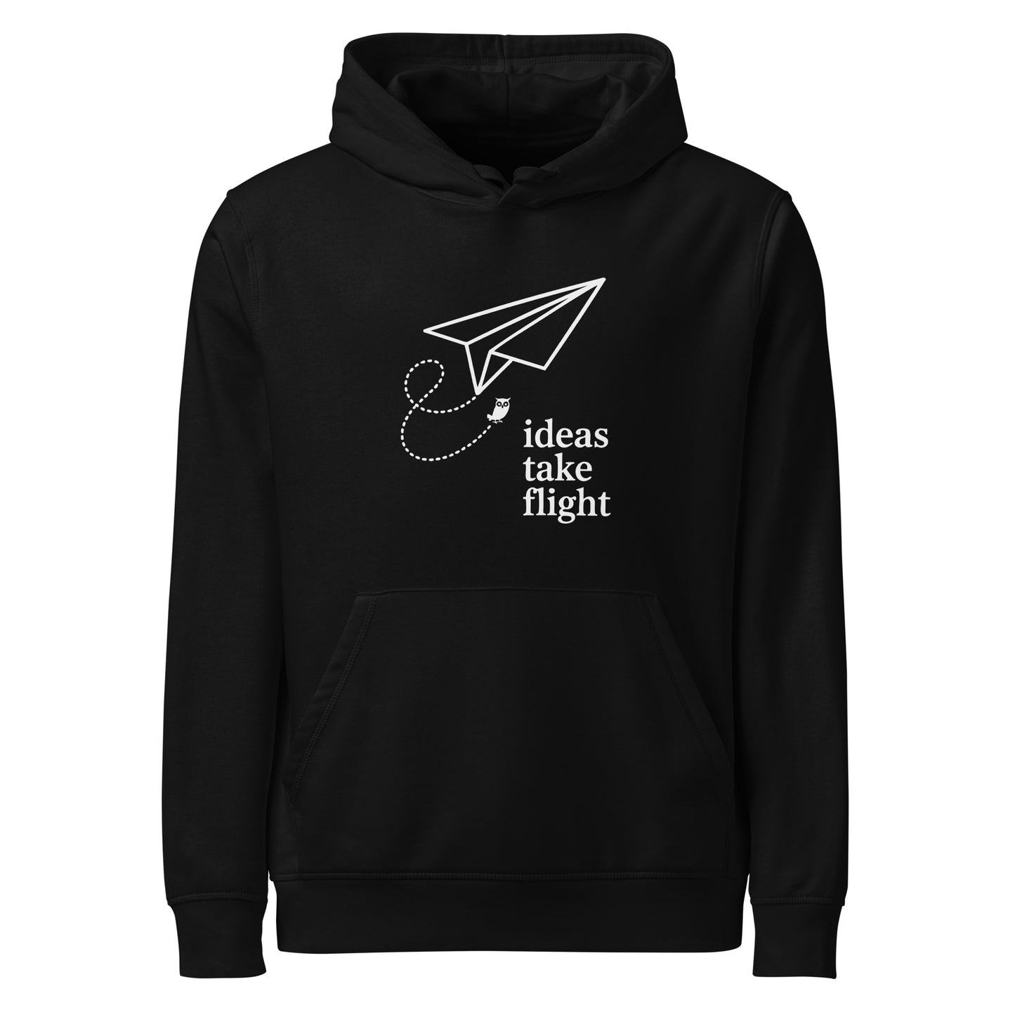 Unisex organic mid-weight hoodie Black Dudeily