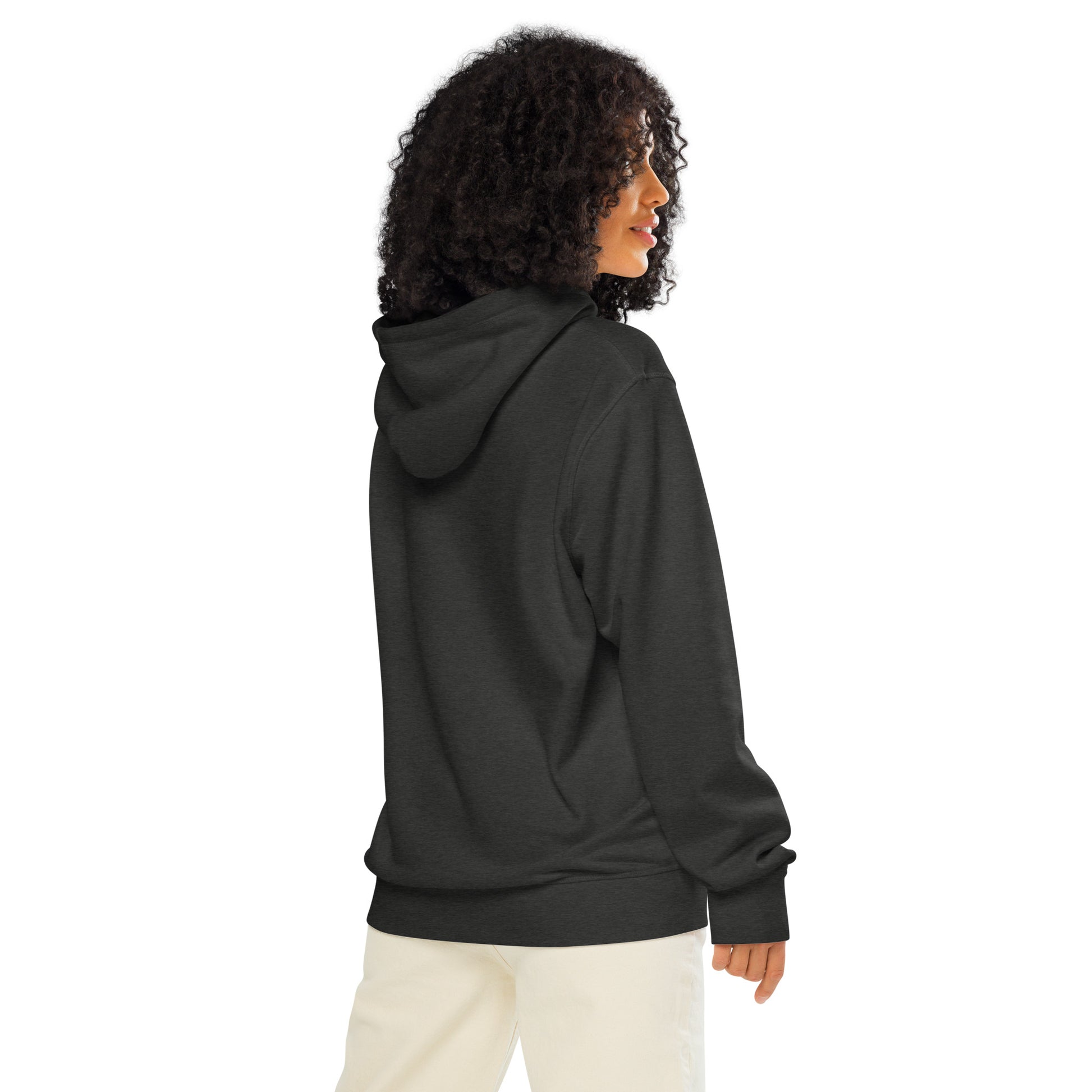 Unisex Organic Mid-Weight Hoodie "Rooted In Renewal" – Owl Print Sustainable Fashion Dudeily