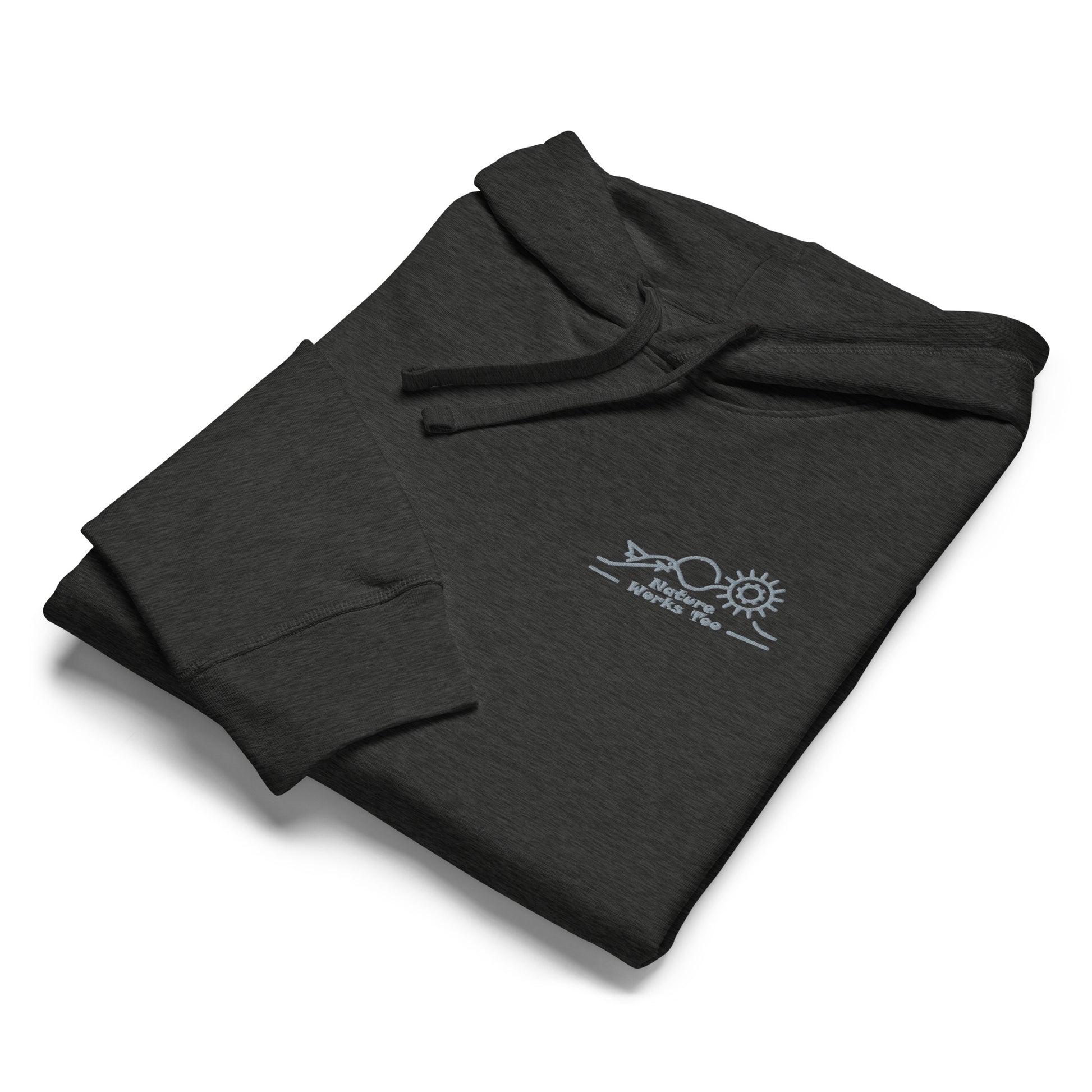 Unisex Organic Mid-Weight Hoodie: Nature Works Too | Owl Embroidered Sustainable Fashion by Dudeily Dudeily