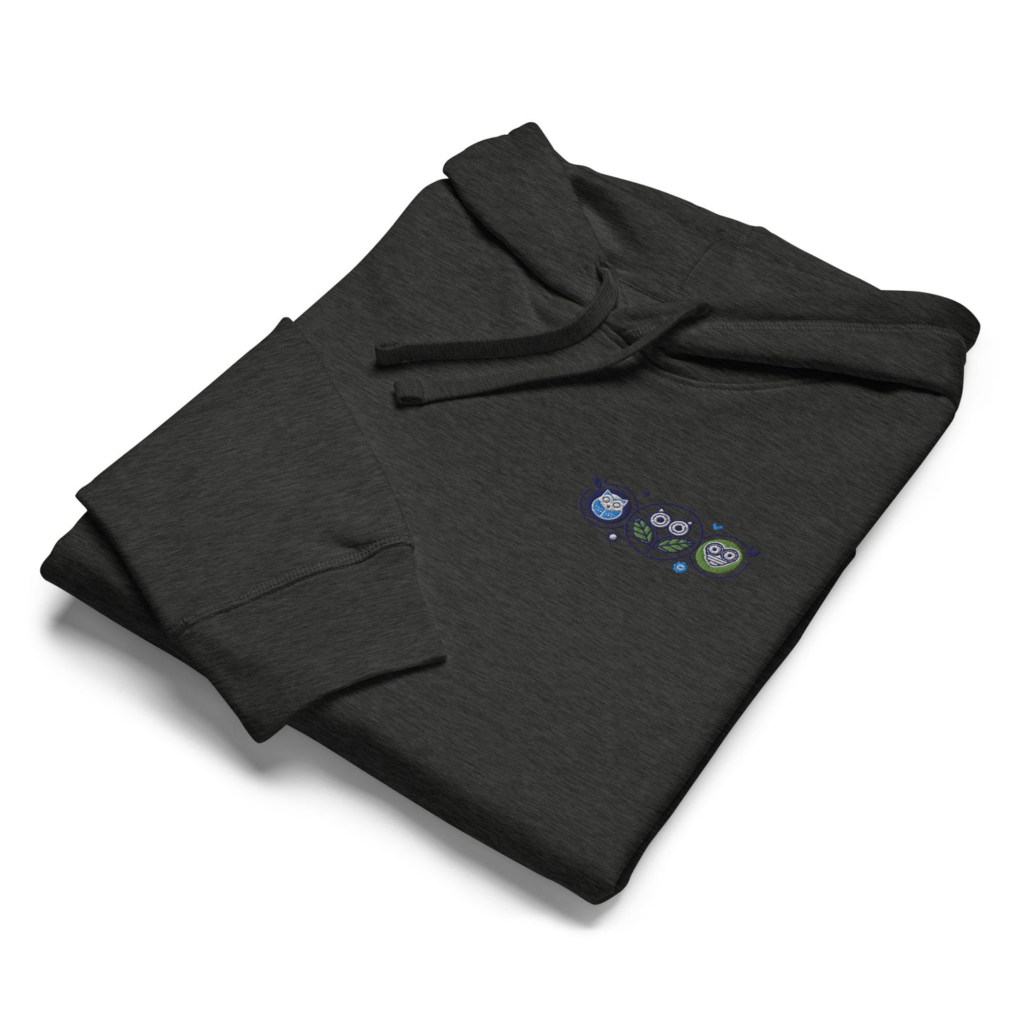 Unisex Organic Mid-Weight Hoodie: Nature’s Union | Owl Embroidered Sustainable Fashion Dudeily