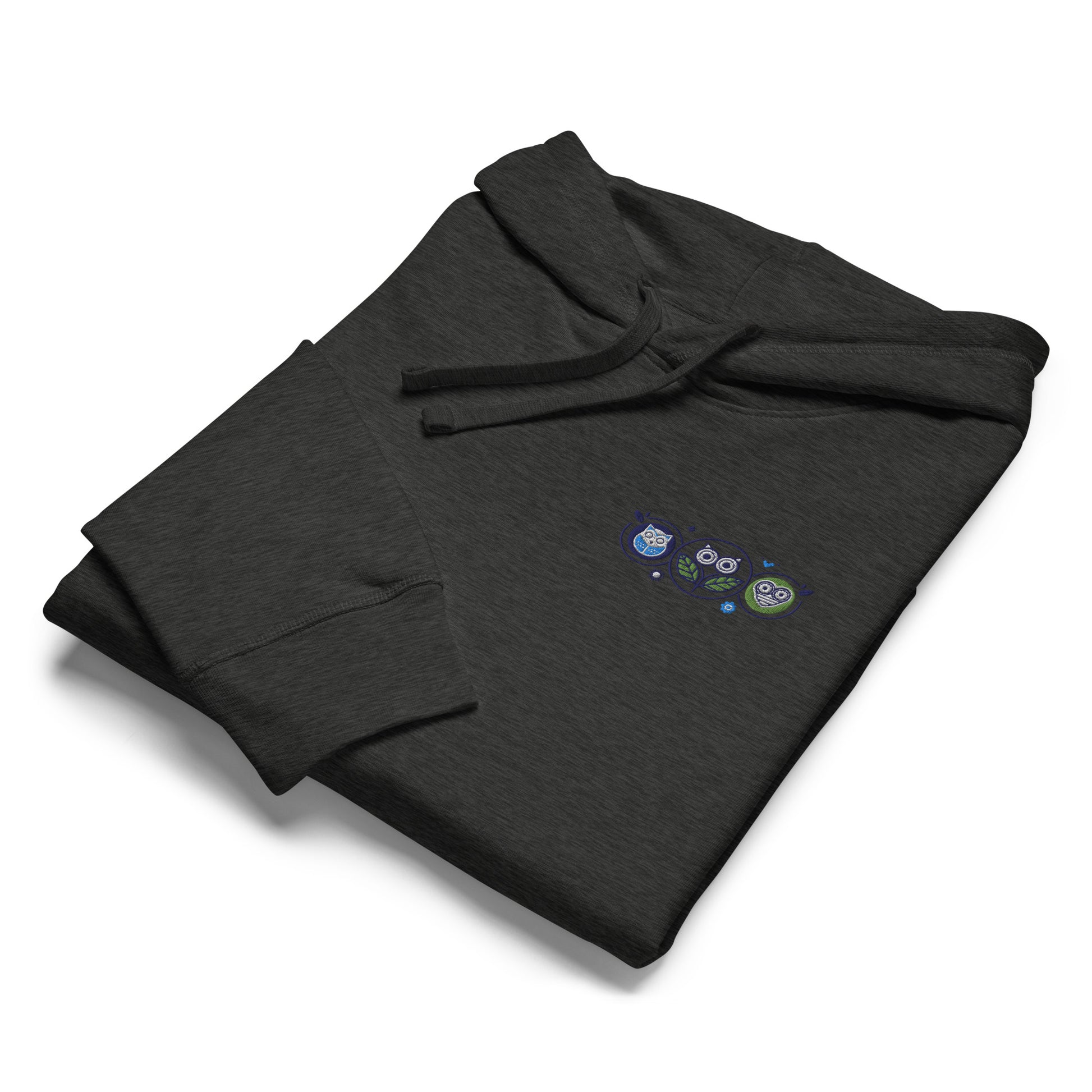 Unisex Organic Mid-Weight Hoodie: Nature’s Union | Owl Embroidered Sustainable Fashion Dudeily