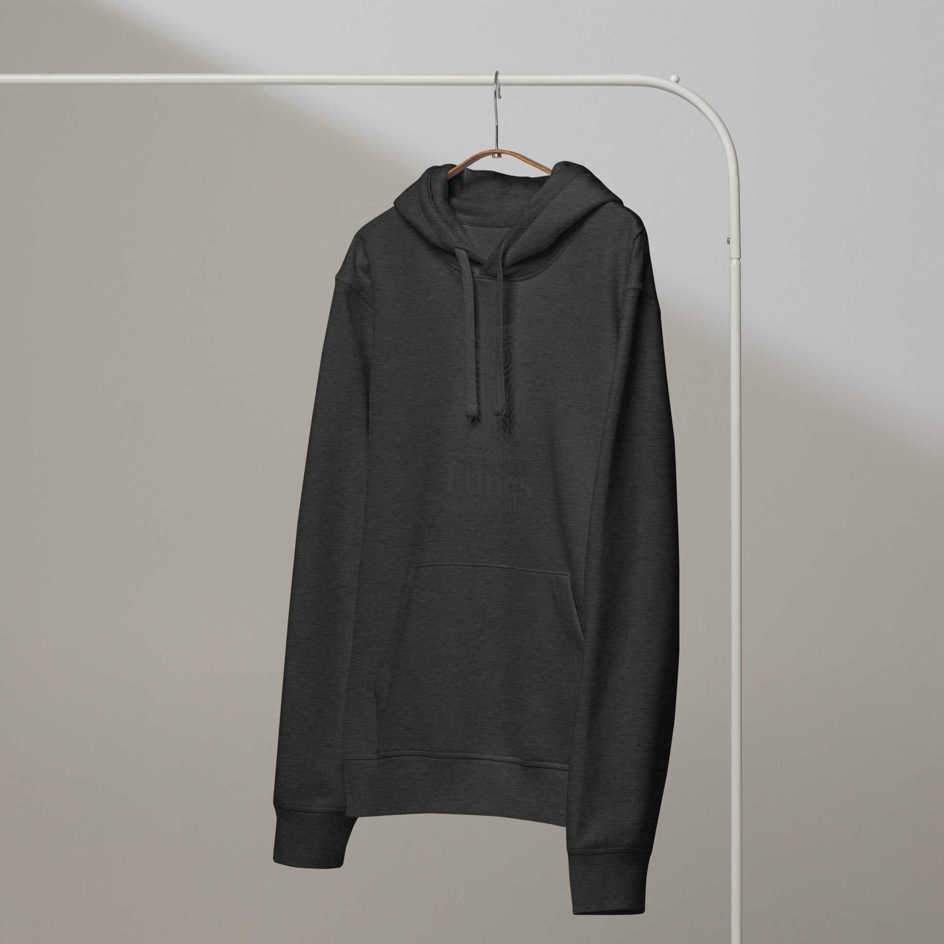 Unisex Organic Mid-Weight Hoodie: 'Ethics in Every Feather' | Sustainable Owl Fashion USA Dudeily