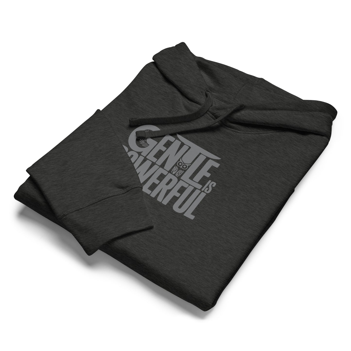 Unisex Organic Mid-Weight Hoodie "Rooted In Renewal" – Owl Print Sustainable Fashion Dudeily