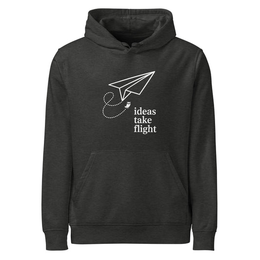 Unisex organic mid-weight hoodie Dark Heather Grey Dudeily