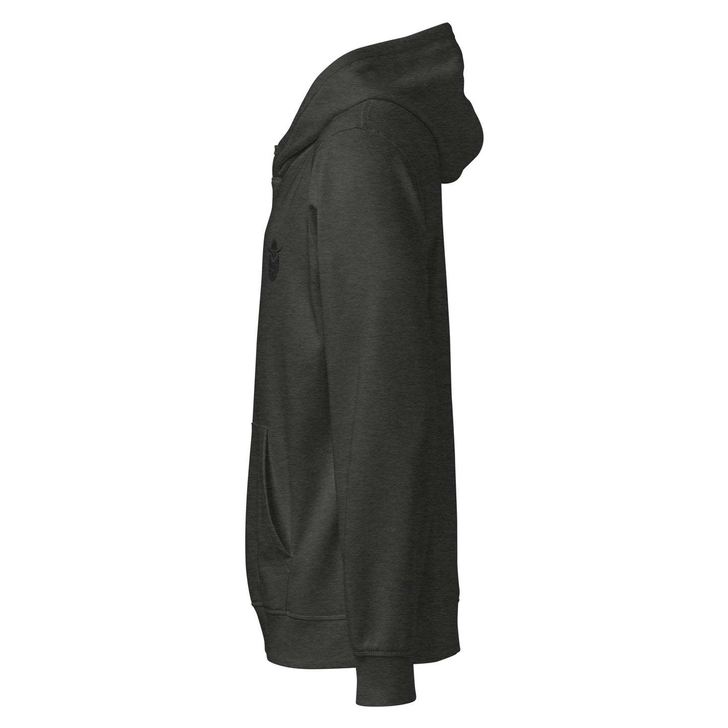 Eco-Friendly Owl Clothing Embroidered Unisex Organic Mid-Weight Hoodie "Awaken Gently" Dudeily
