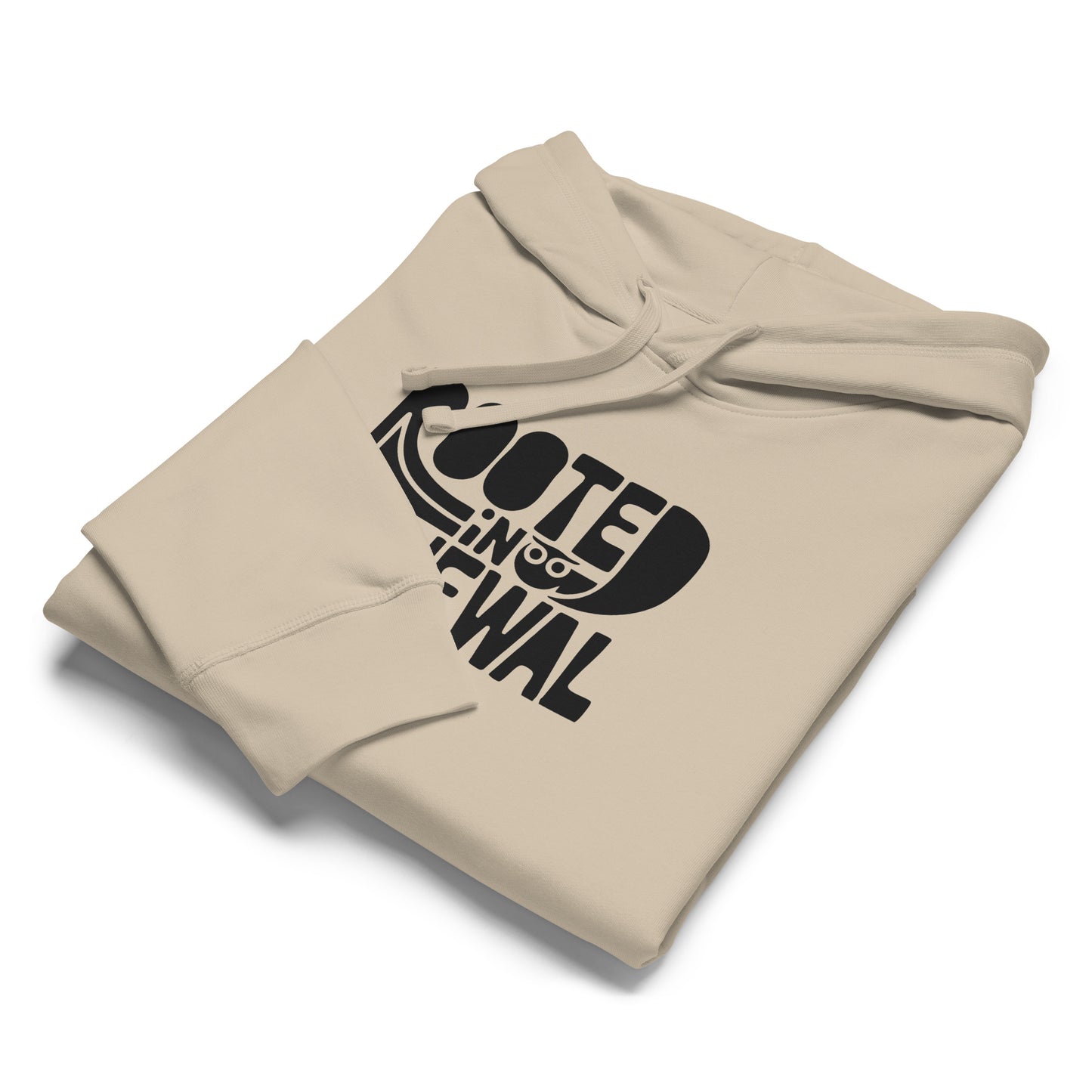 “Rooted In Renewal” Unisex Organic Mid-Weight Hoodie – Owl Print Sustainable Fashion Dudeily