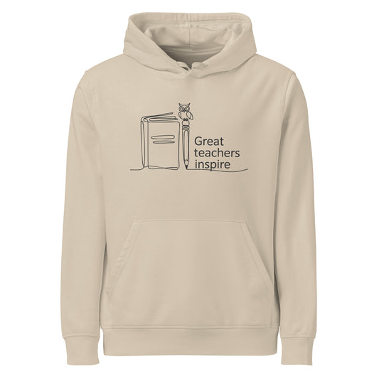 Unisex organic mid-weight hoodie Desert Dust Dudeily