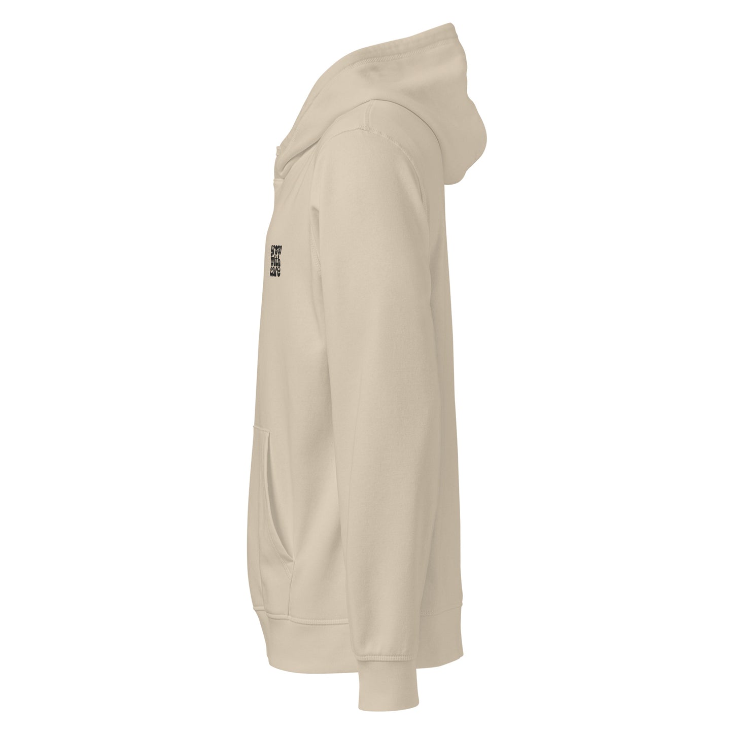Eco-Friendly Owl Clothing Embroidered Unisex Organic Mid-Weight Hoodie "Grow With Care" Dudeily