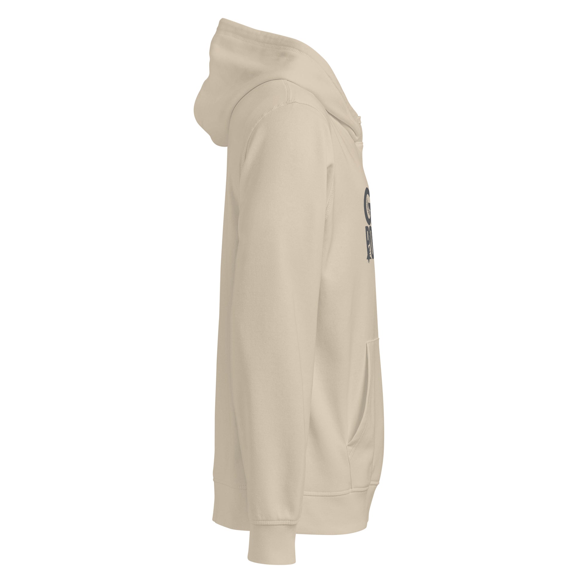 Unisex Organic Mid-Weight Hoodie "Gentle is Powerful" – Owl Print Sustainable Fashion Dudeily