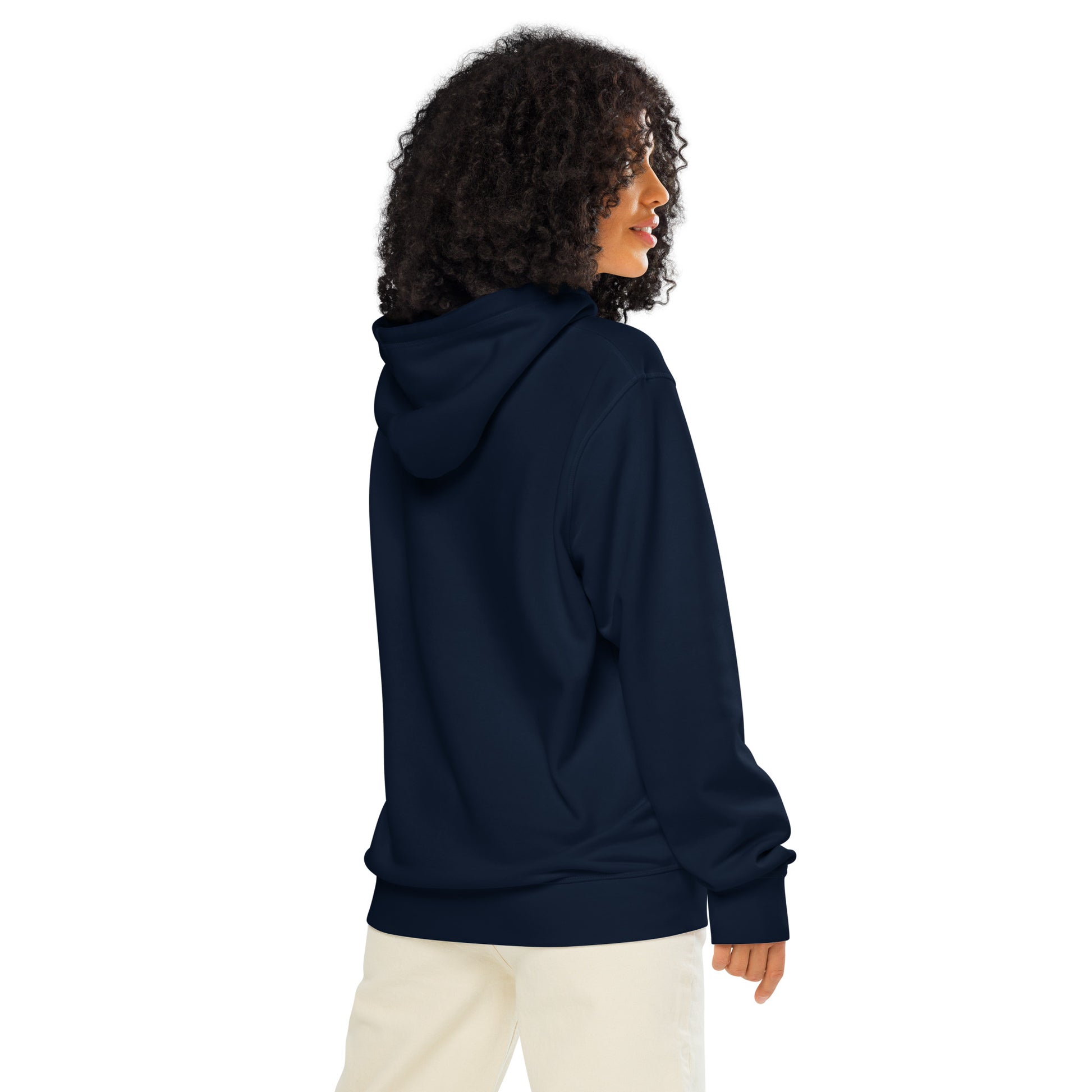 Unisex Organic Mid-Weight Hoodie "Awaken Gently" – Embroidered Eco-Friendly Owl Clothing Dudeily