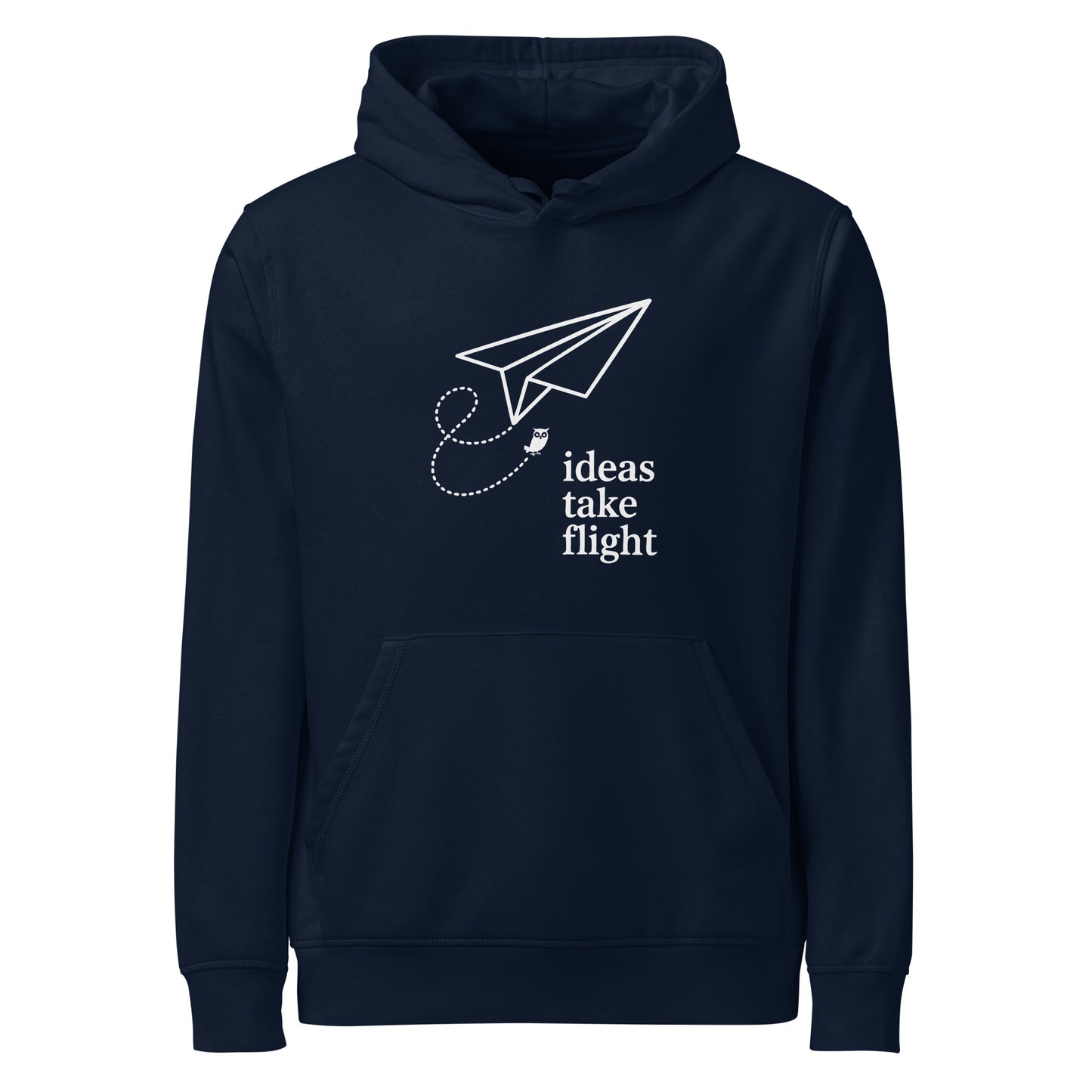 Unisex organic mid-weight hoodie French Navy Dudeily