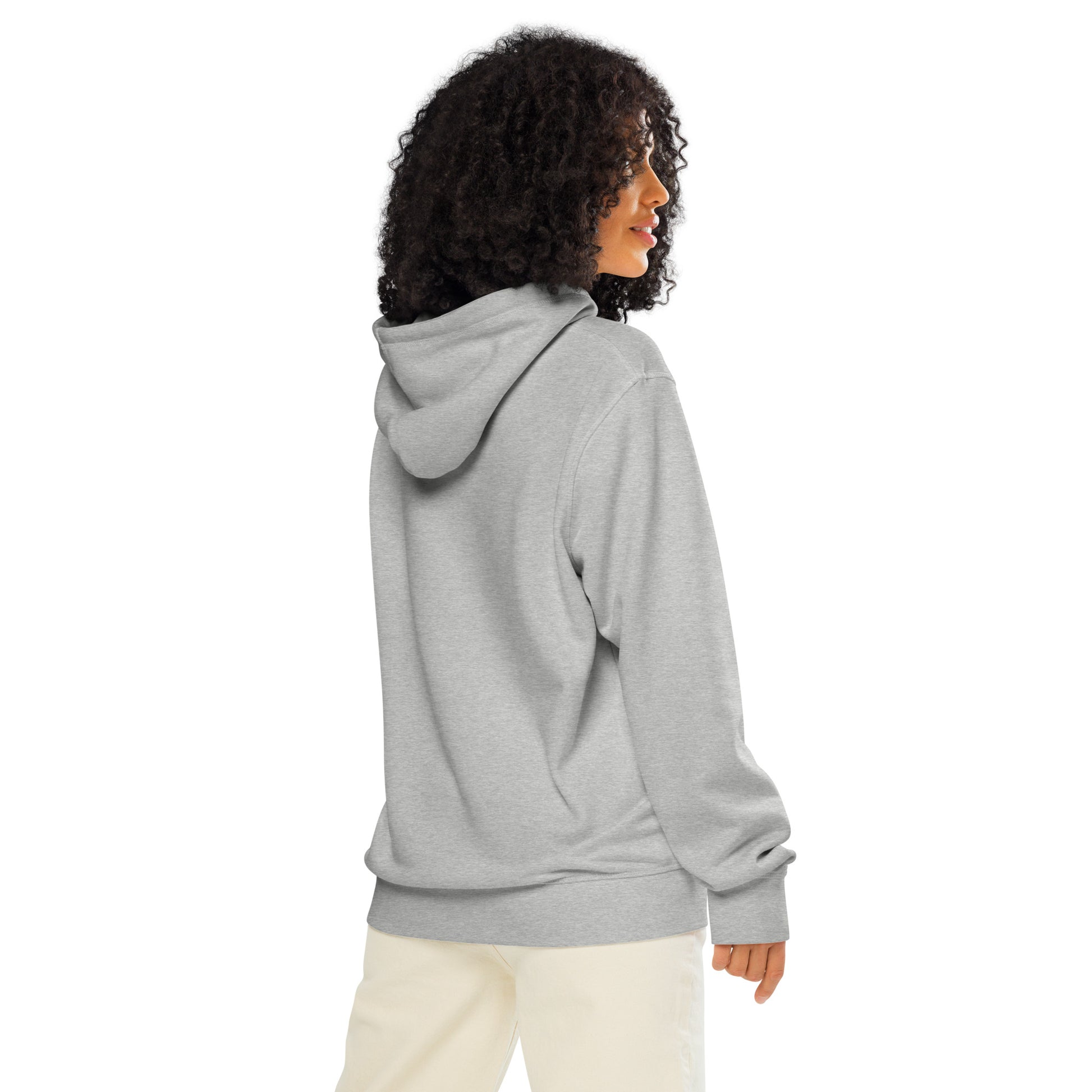 Unisex Organic Mid-Weight Hoodie "Rooted In Renewal" – Owl Print Sustainable Fashion Dudeily