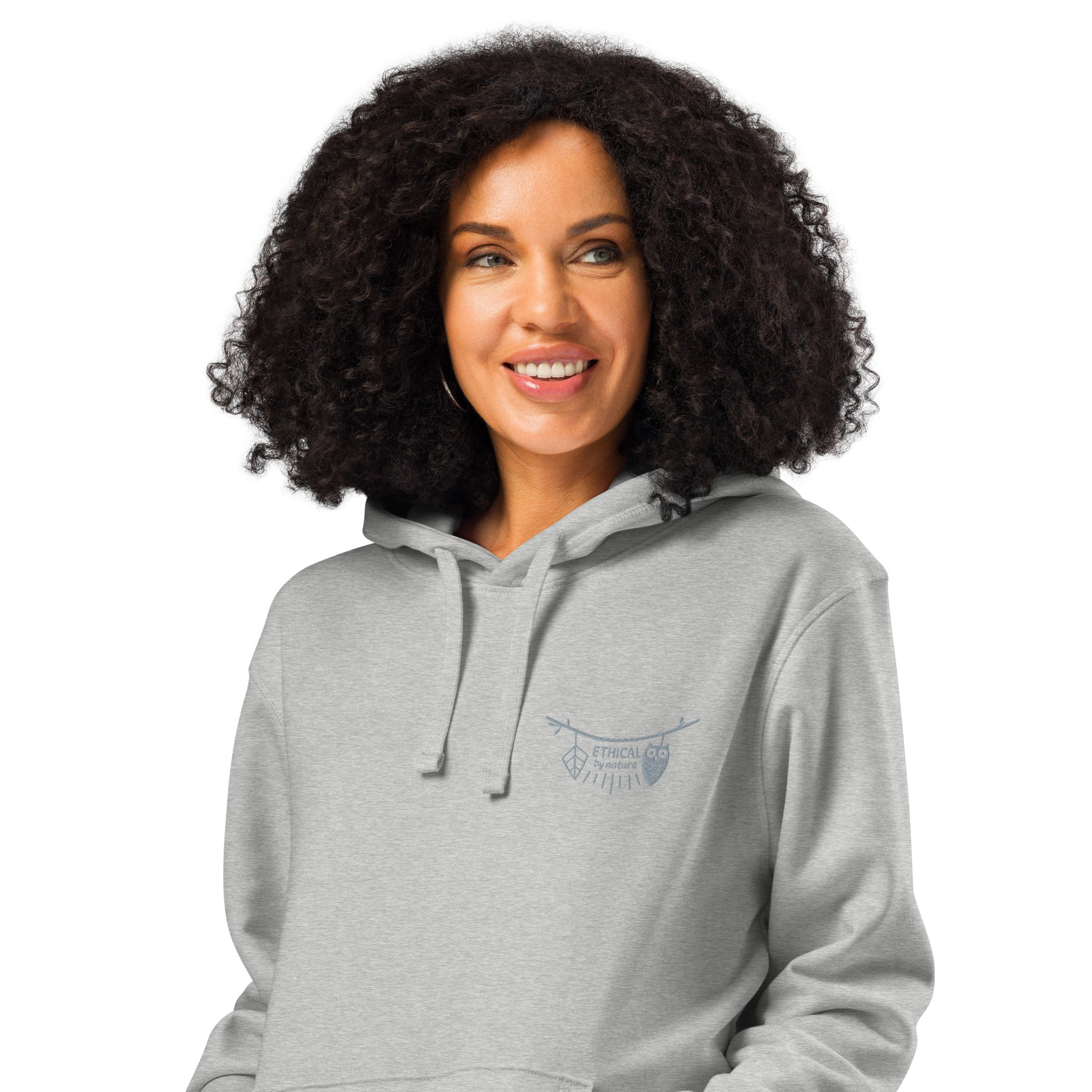 Unisex Organic Mid-Weight Hoodie: Ethical by Nature | Owl Embroidered Sustainable Fashion by Dudeily Dudeily