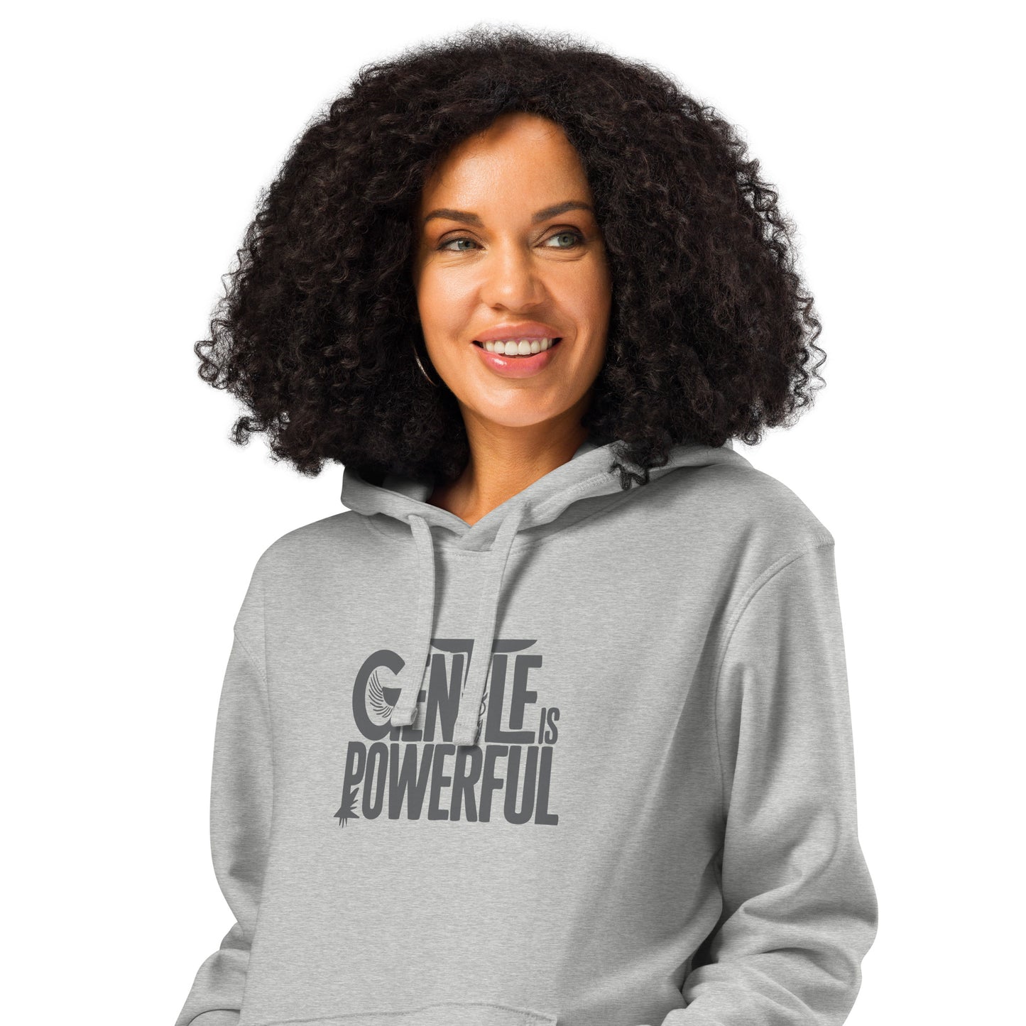Unisex Organic Mid-Weight Hoodie "Rooted In Renewal" – Owl Print Sustainable Fashion Dudeily
