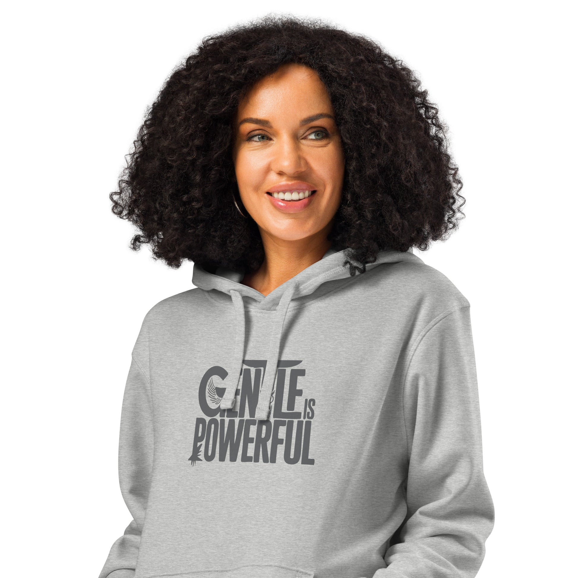 Unisex Organic Mid-Weight Hoodie "Rooted In Renewal" – Owl Print Sustainable Fashion Dudeily