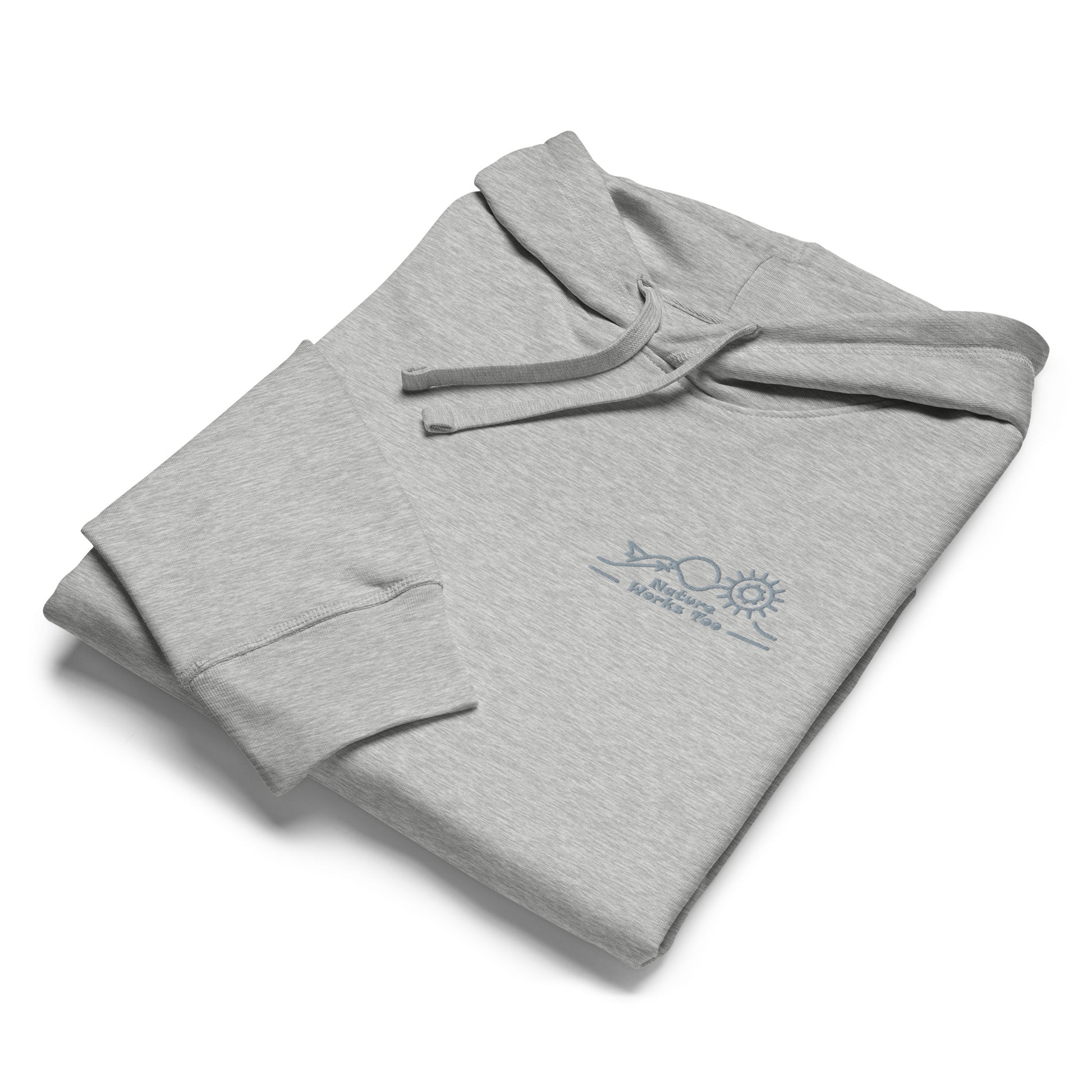 Unisex Organic Mid-Weight Hoodie: Nature Works Too | Owl Embroidered Sustainable Fashion by Dudeily Dudeily