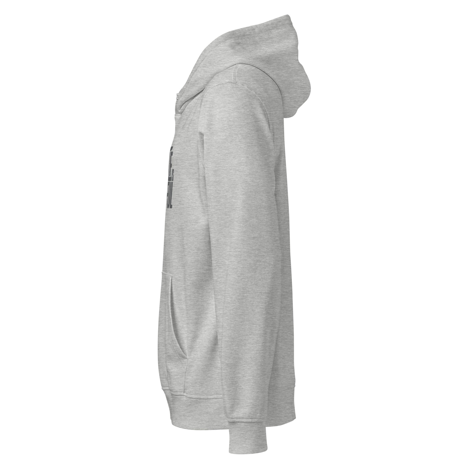 Unisex Organic Mid-Weight Hoodie "Gentle is Powerful" – Owl Print Sustainable Fashion Dudeily
