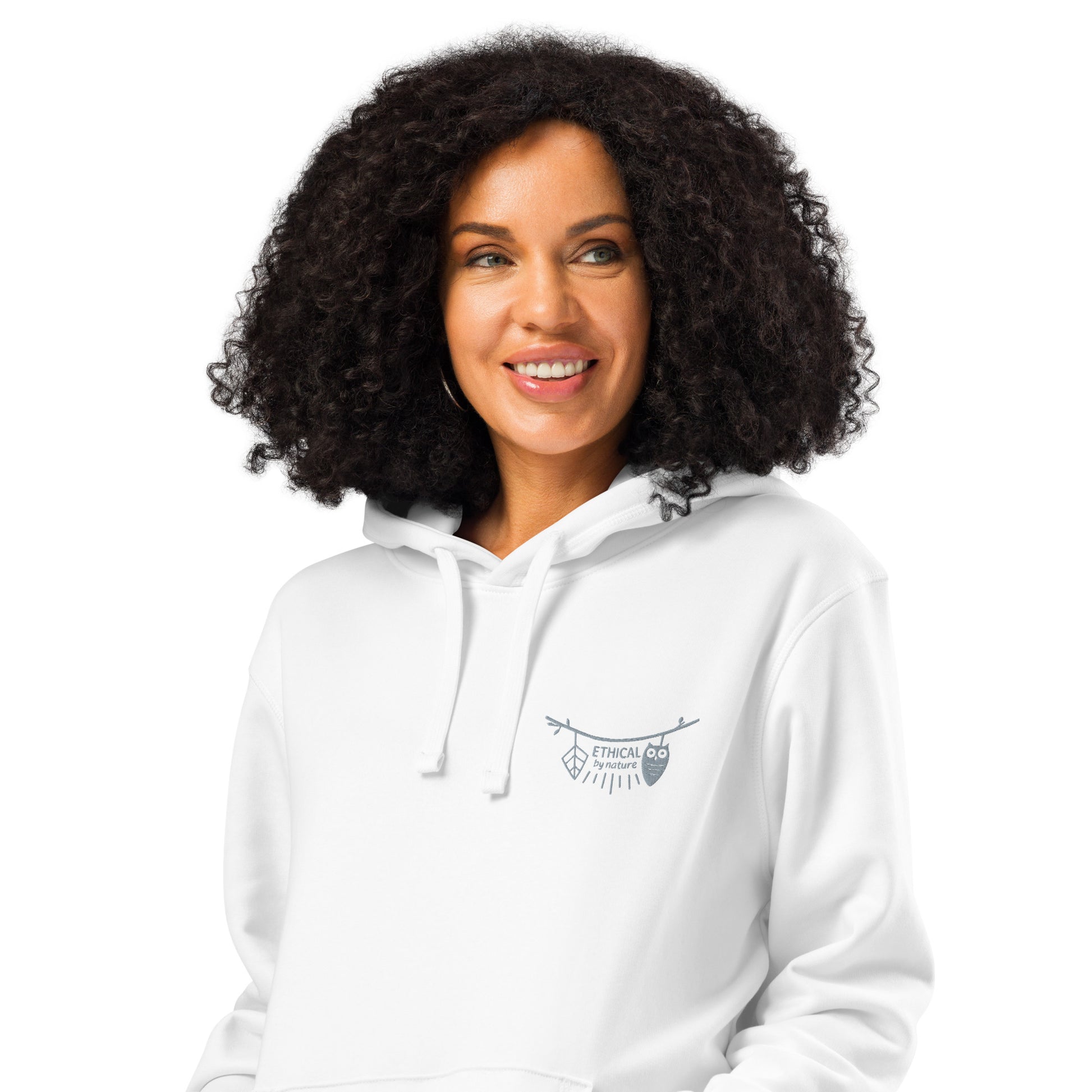 Unisex Organic Mid-Weight Hoodie: Ethical by Nature | Owl Embroidered Sustainable Fashion Dudeily