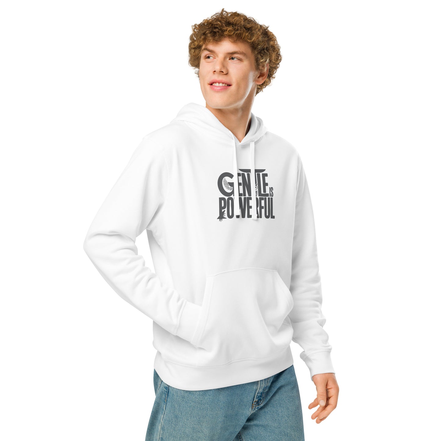Unisex Organic Mid-Weight Hoodie "Rooted In Renewal" – Owl Print Sustainable Fashion Dudeily