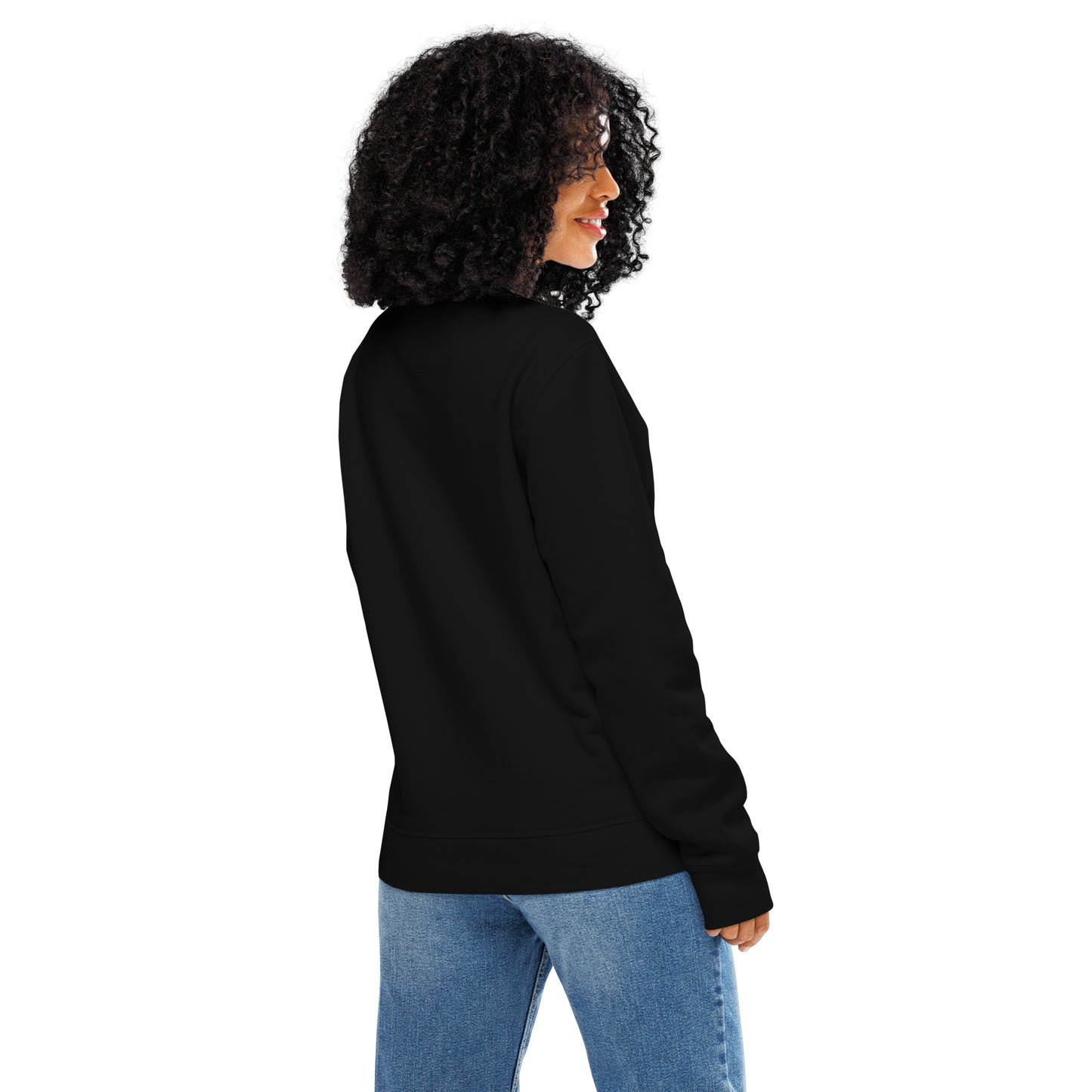 Unisex Organic Mid-Weight Sweatshirt "Hope Has Feathers" – Embroidered Eco-Friendly Owl Clothing Dudeily