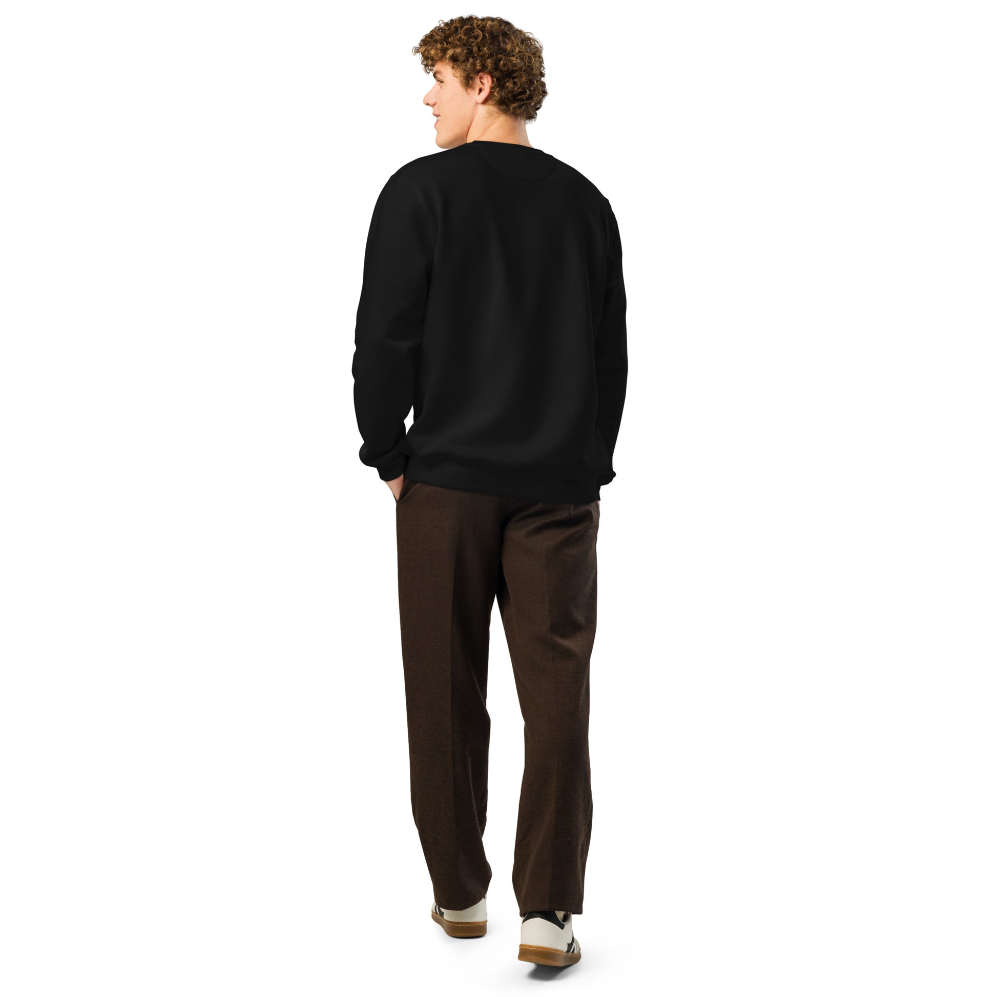 Unisex Organic Mid-Weight Sweatshirt "Gentle is Powerful" – Owl Print Sustainable Fashion Dudeily