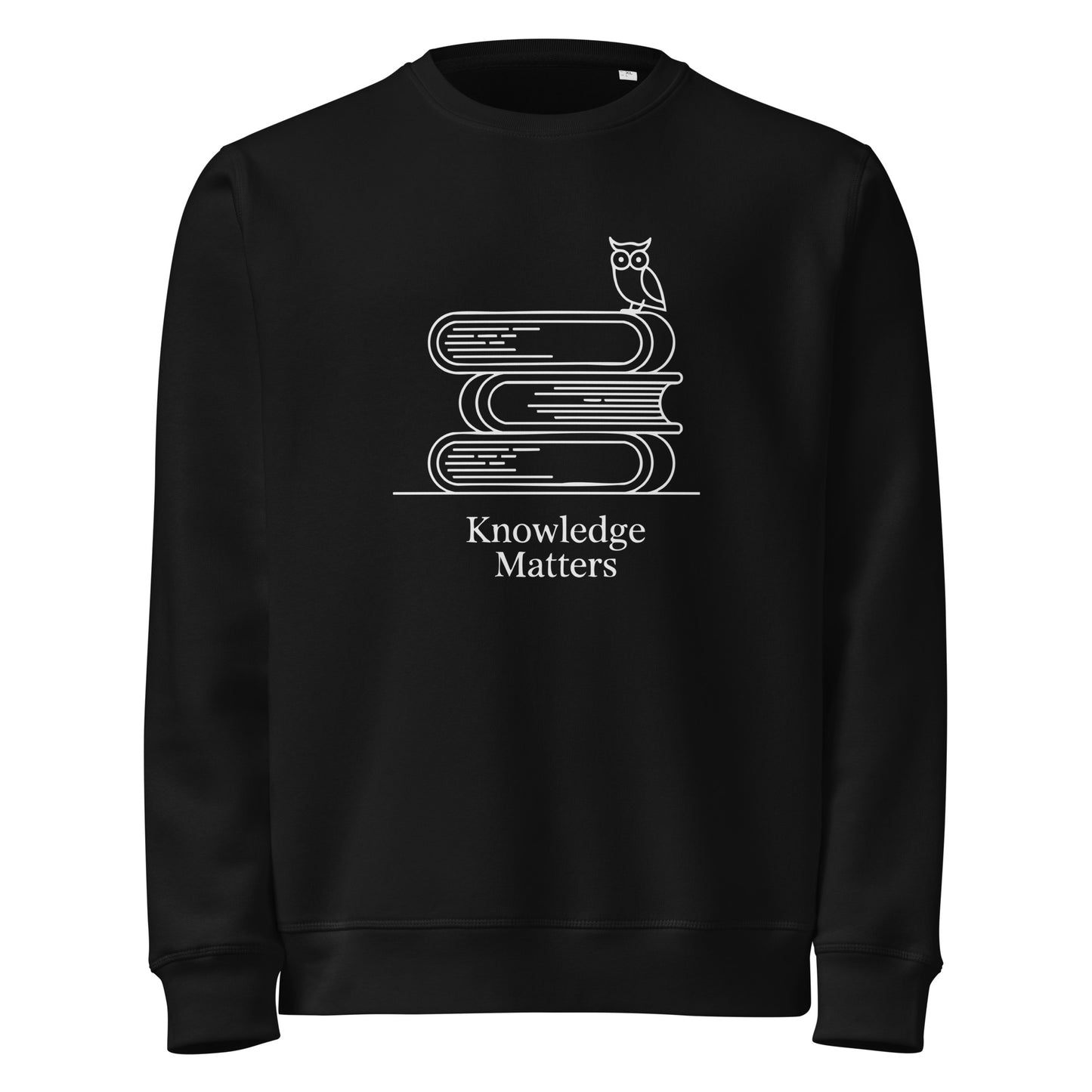 Unisex organic mid-weight sweatshirt Black Dudeily