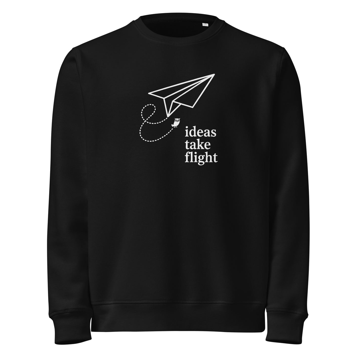 Unisex organic mid-weight sweatshirt Black Dudeily