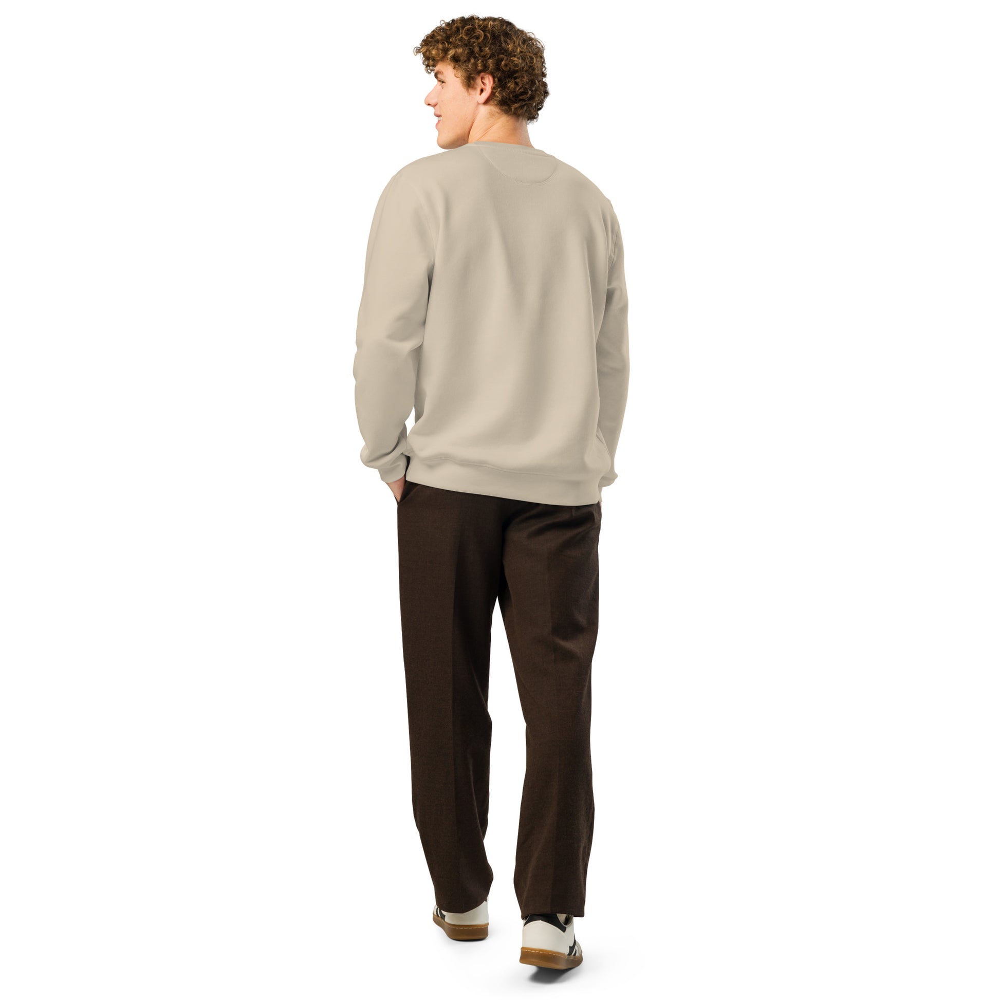 Unisex Organic Mid-Weight Sweatshirt "Rooted In Renewal" – Eco-Friendly Owl Clothing Print Dudeily